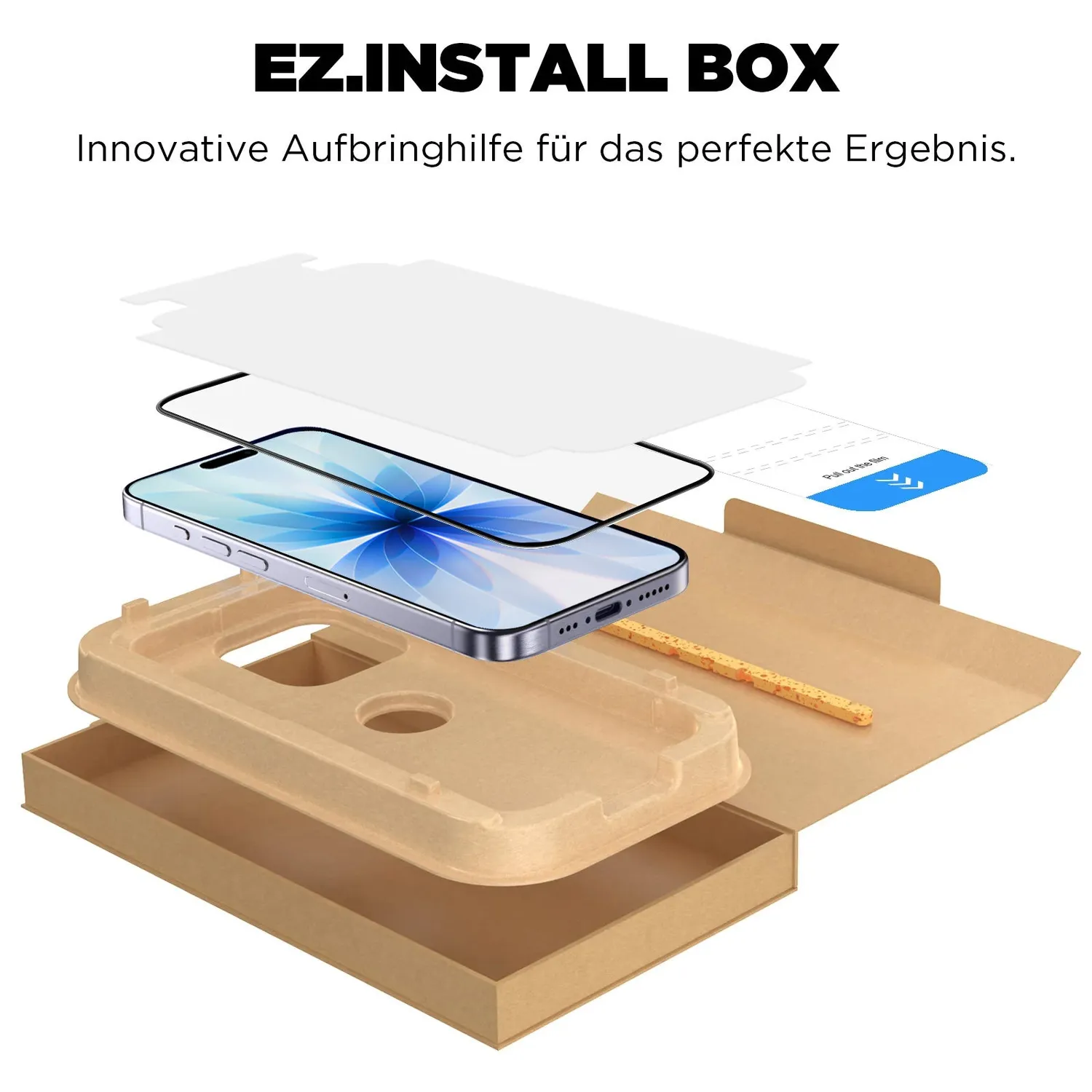 arktis REVOLUTION iPhone 17 Panzerglas 2er Set EZ Install
