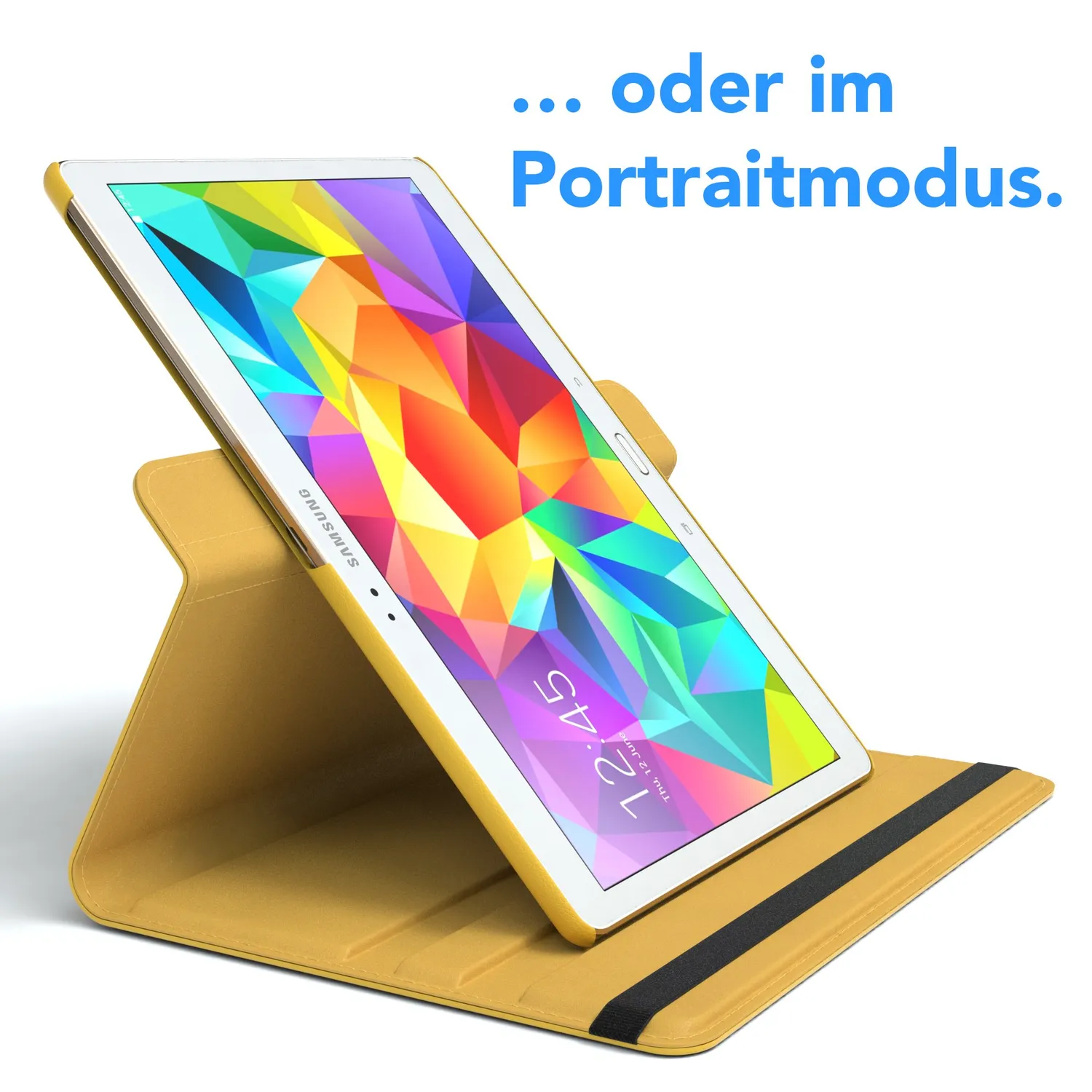 EAZY CASE Tablet Hülle Galaxy Tab S 10.5 Gelb 360°