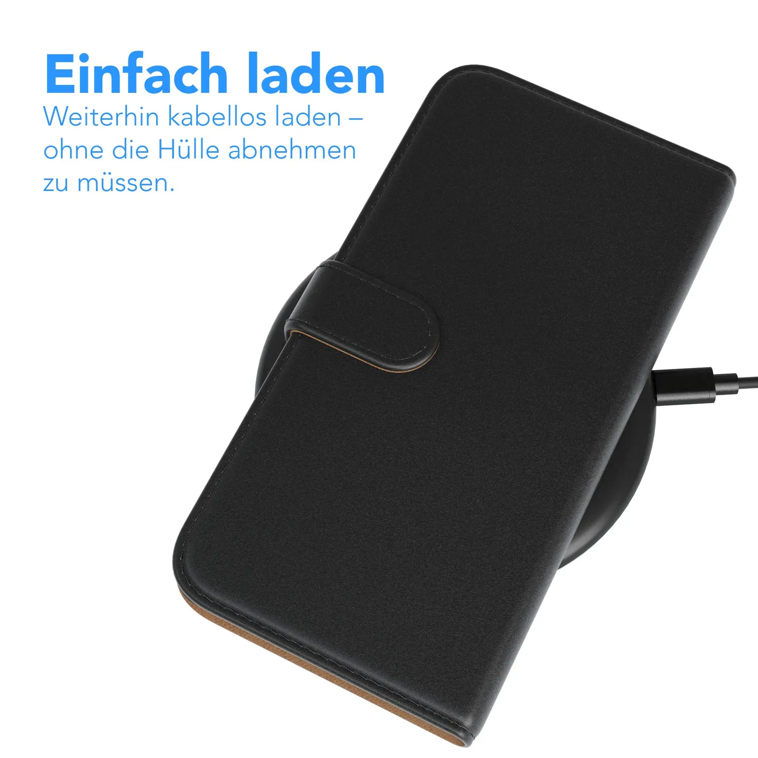 EAZY CASE Xiaomi Mi 9 SE Klapphülle Book Schwarz Kartenfach