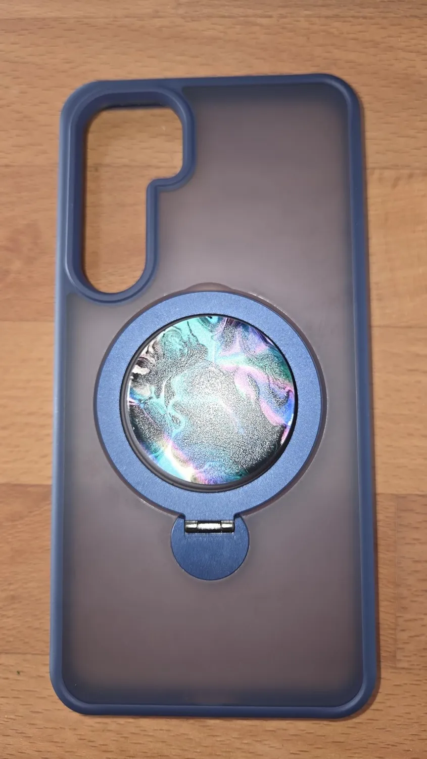 EAZY CASE Galaxy S24 Qi Charging Hülle Ring Grau