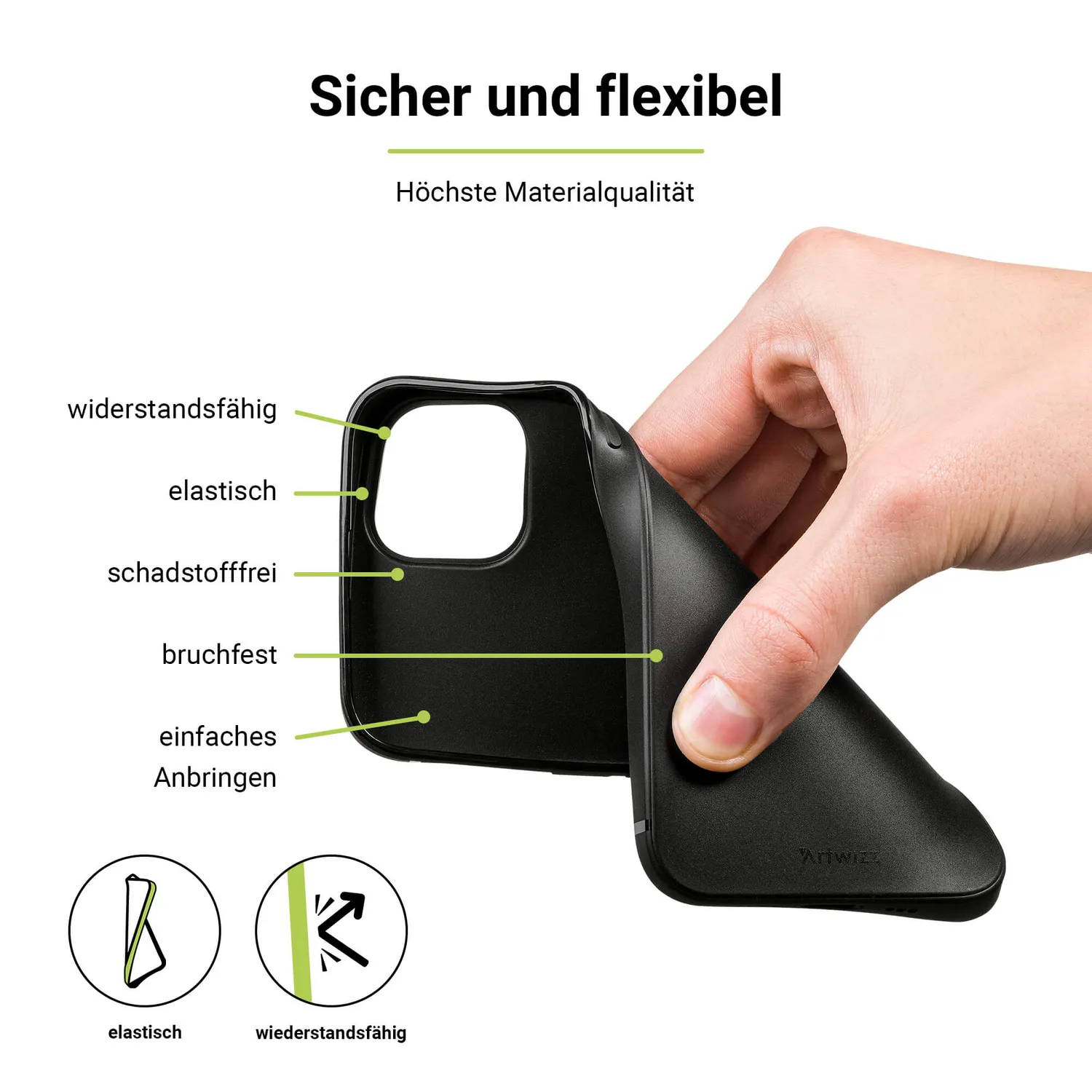 Artwizz TPU Case iPhone 16 Pro Hülle schlank transparent