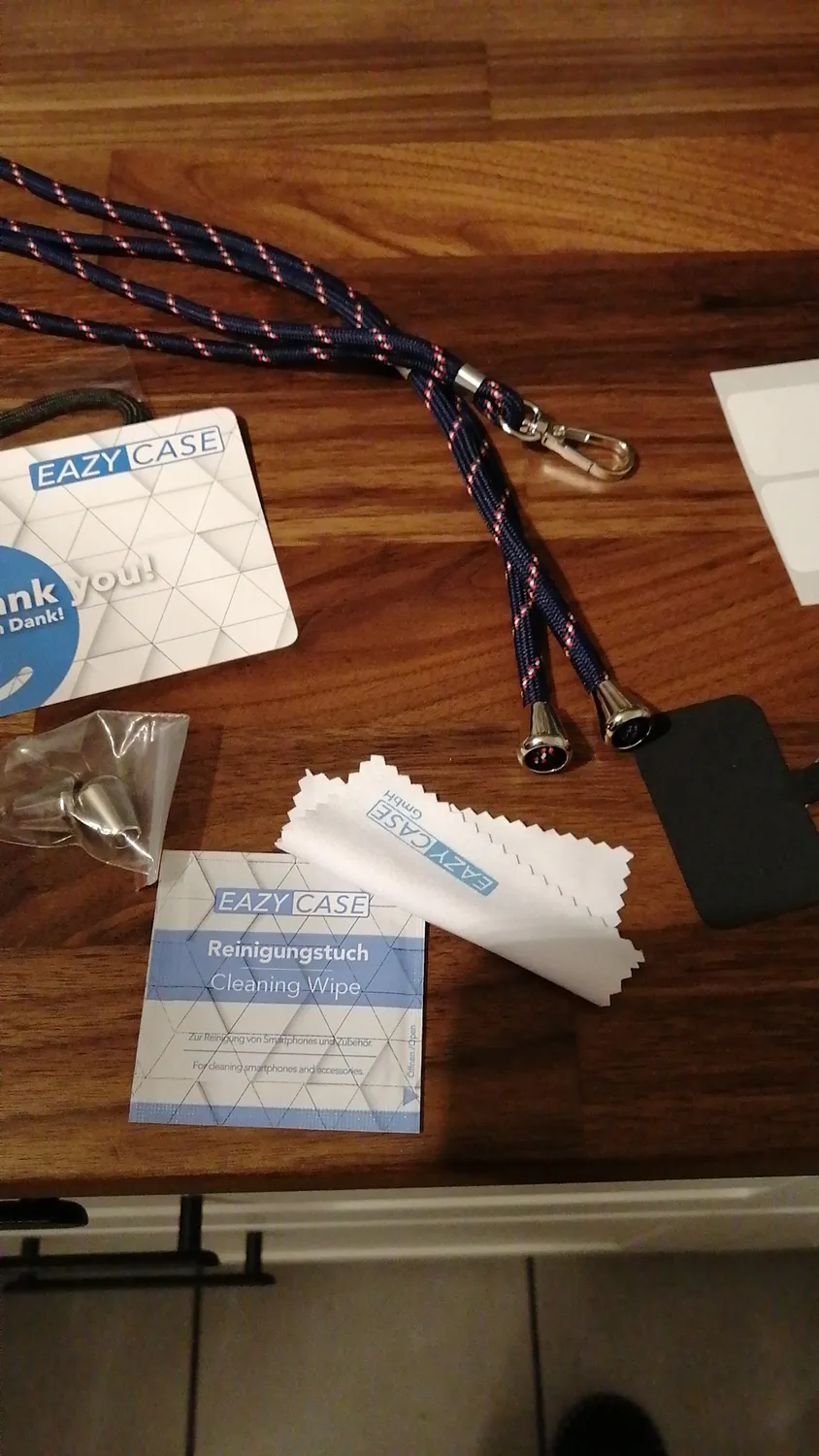 EAZY CASE Universal Handykette Anthrazit Handyband