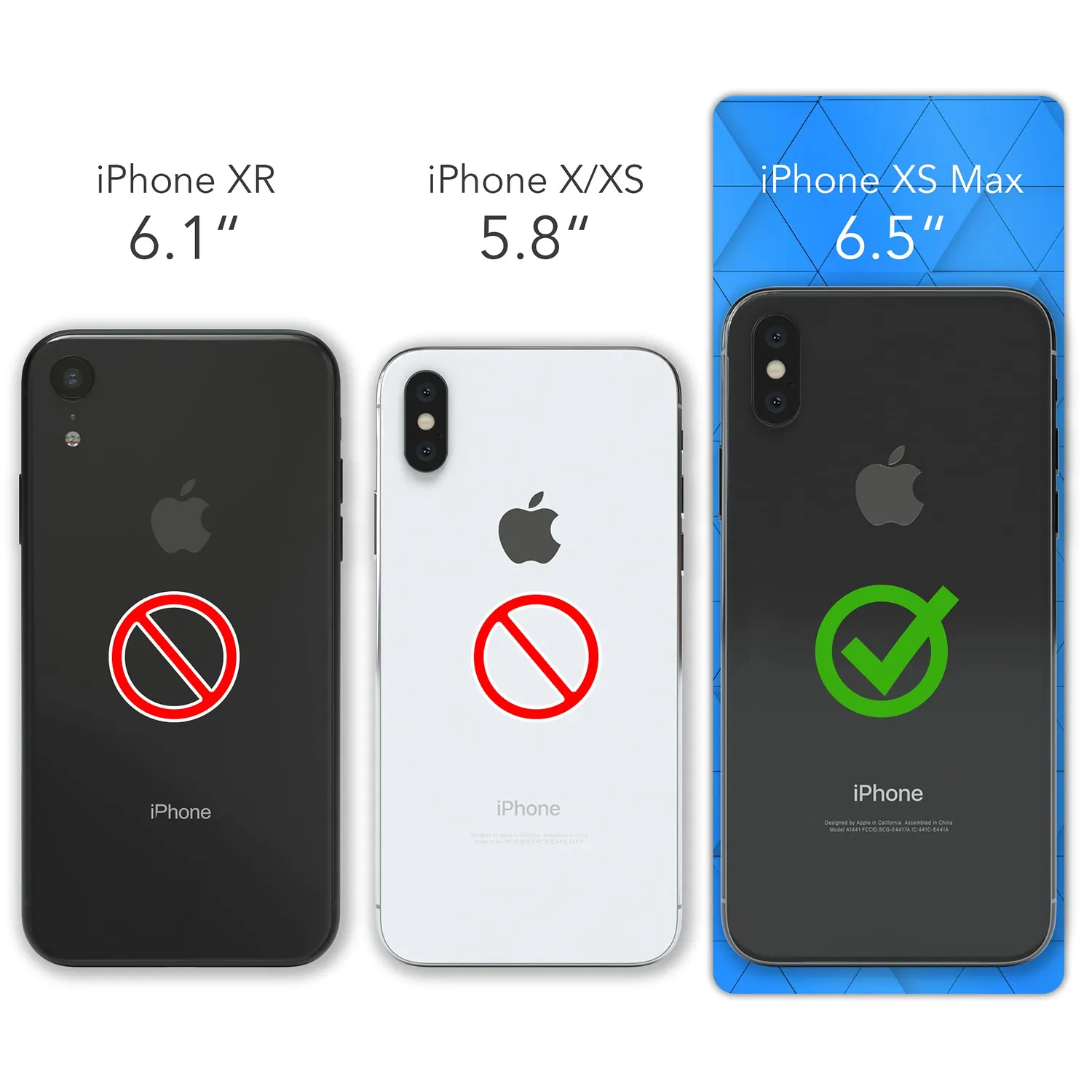 EAZY CASE Glitzer iPhone XS Max Handyhülle Blau funkelnd