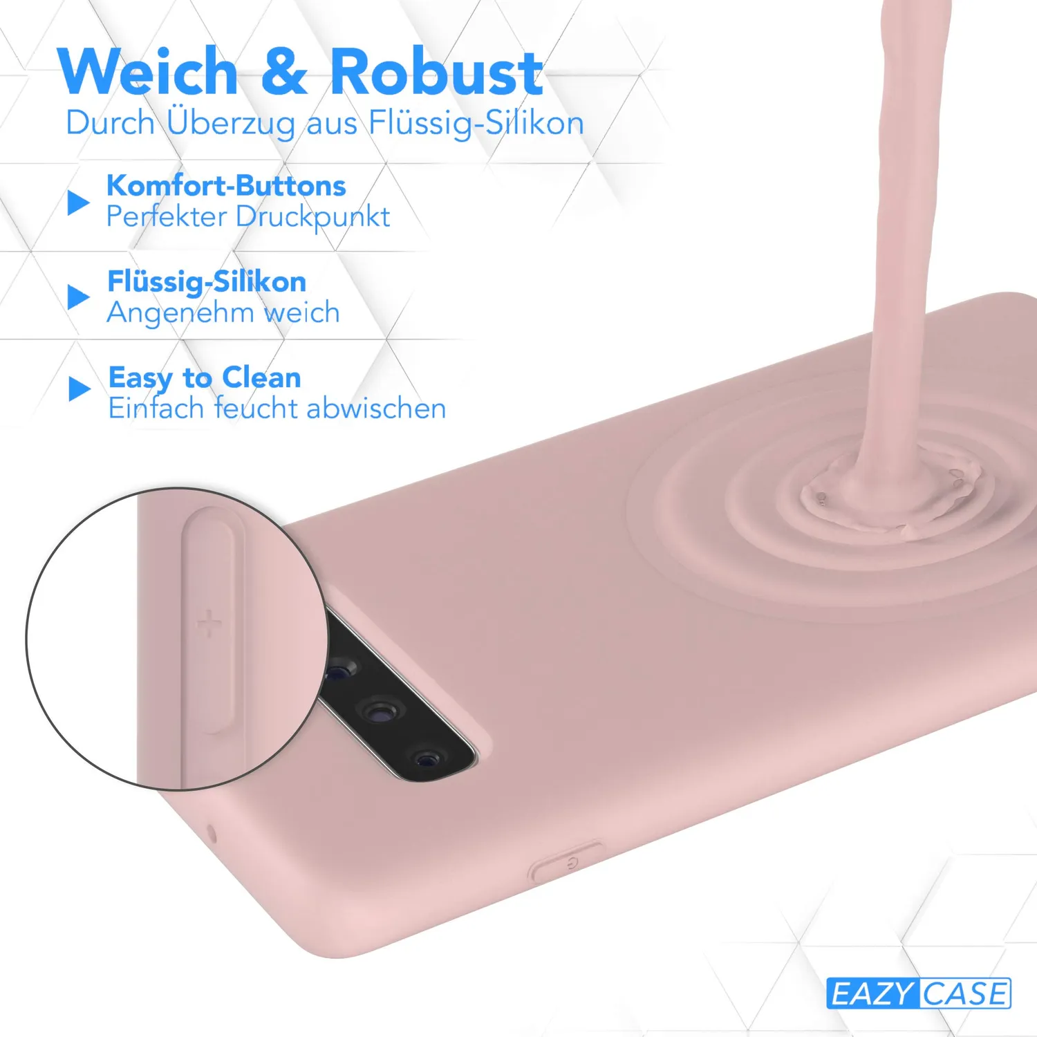 EAZY CASE Galaxy S10 Plus Silikonhülle altrosa dünn