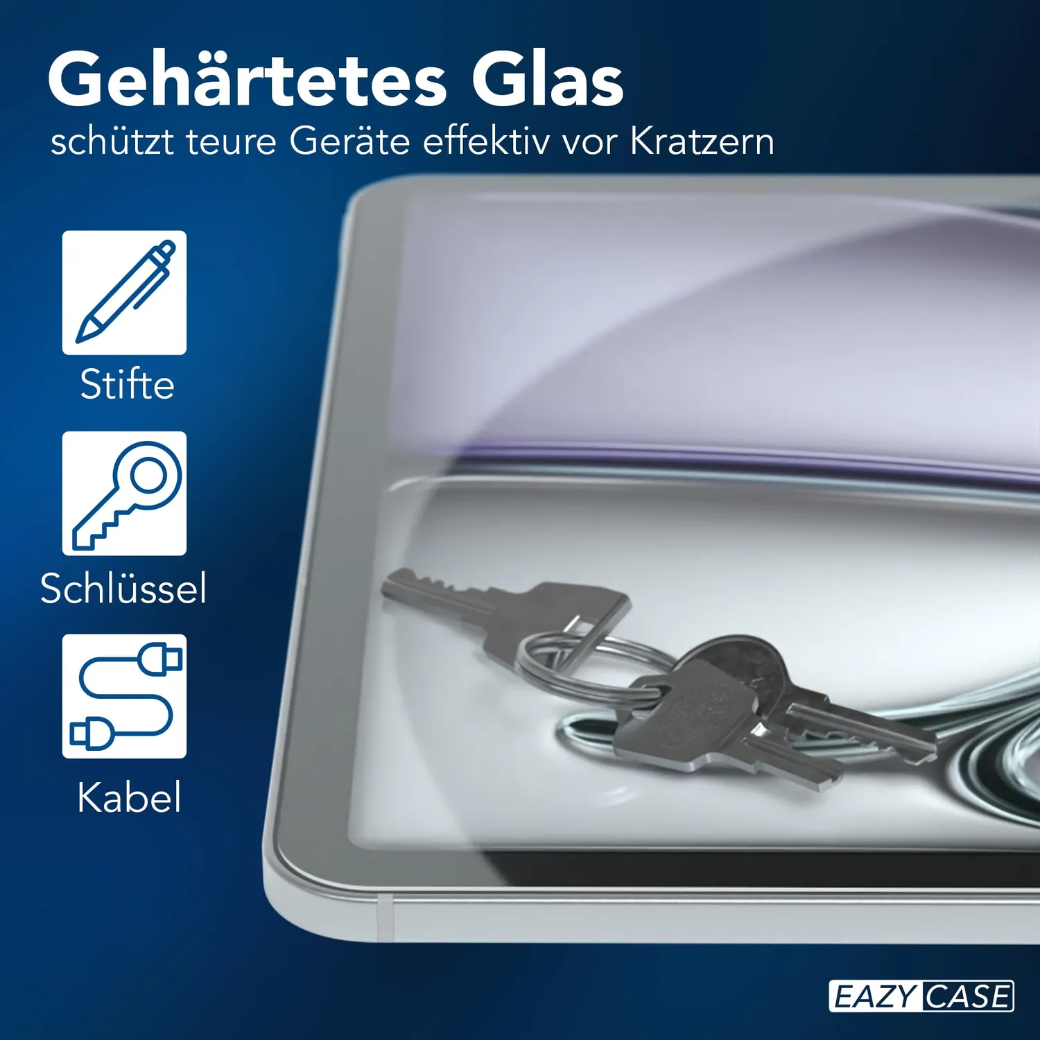 EAZY CASE iPad Air 6 Panzerglas 10,9 Zoll 9H