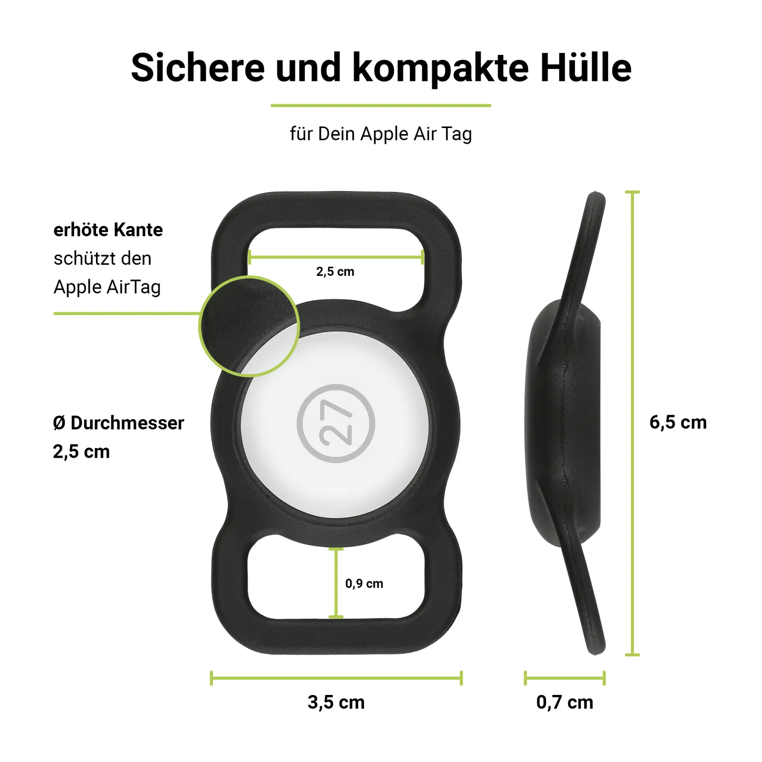 Artwizz PetStrap AirTag Hülle für Halsband Hund Katze