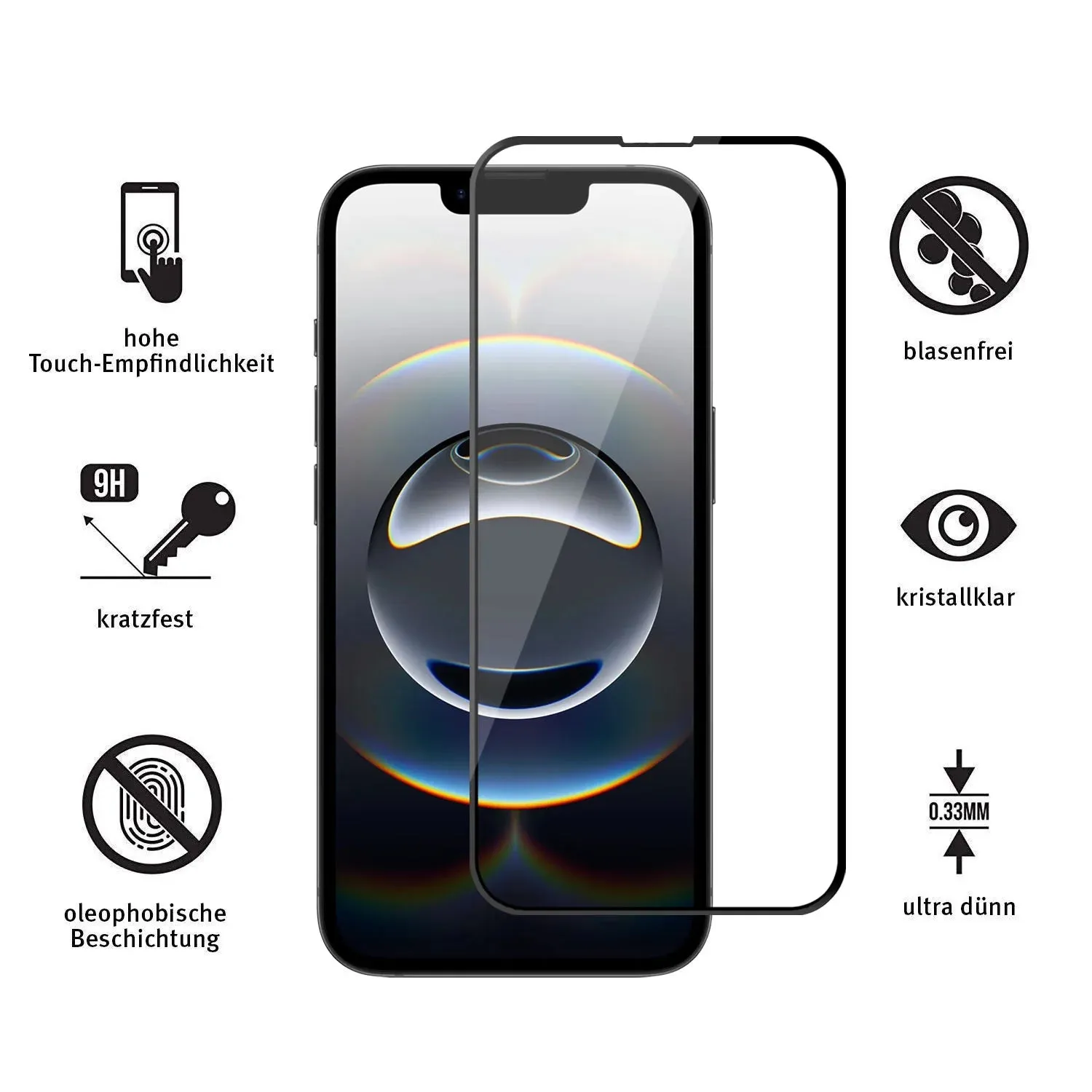 arktis iPhone 16e Panzerglas hüllenfreundlich 1 Stück