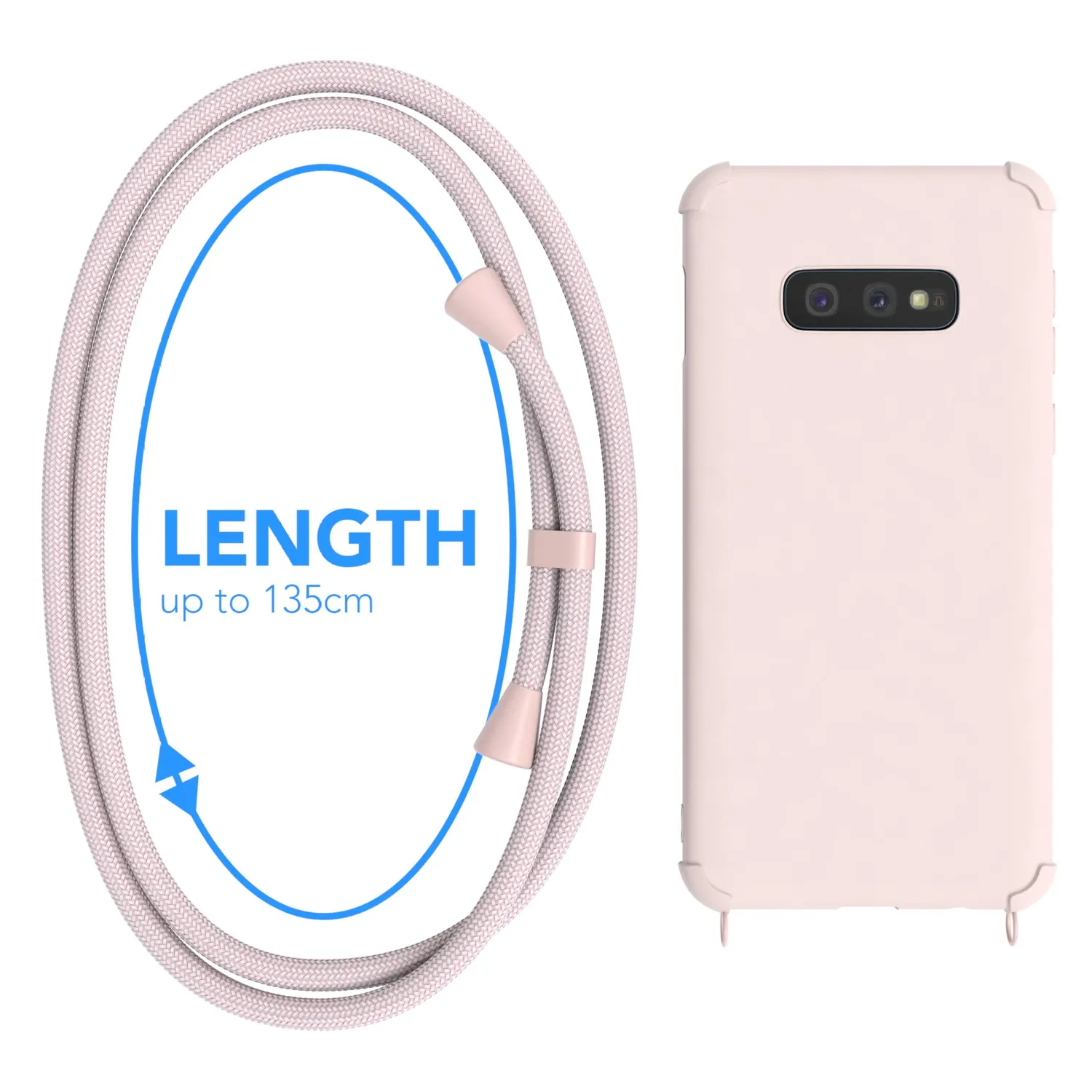 EAZY CASE Classic Galaxy S10e Handykette Altrosa Silikon