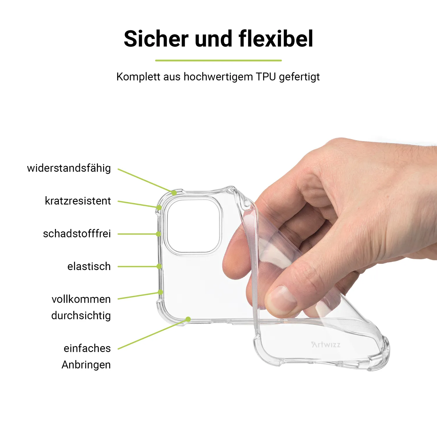 Artwizz Protection Clear Case Handyhülle transparent