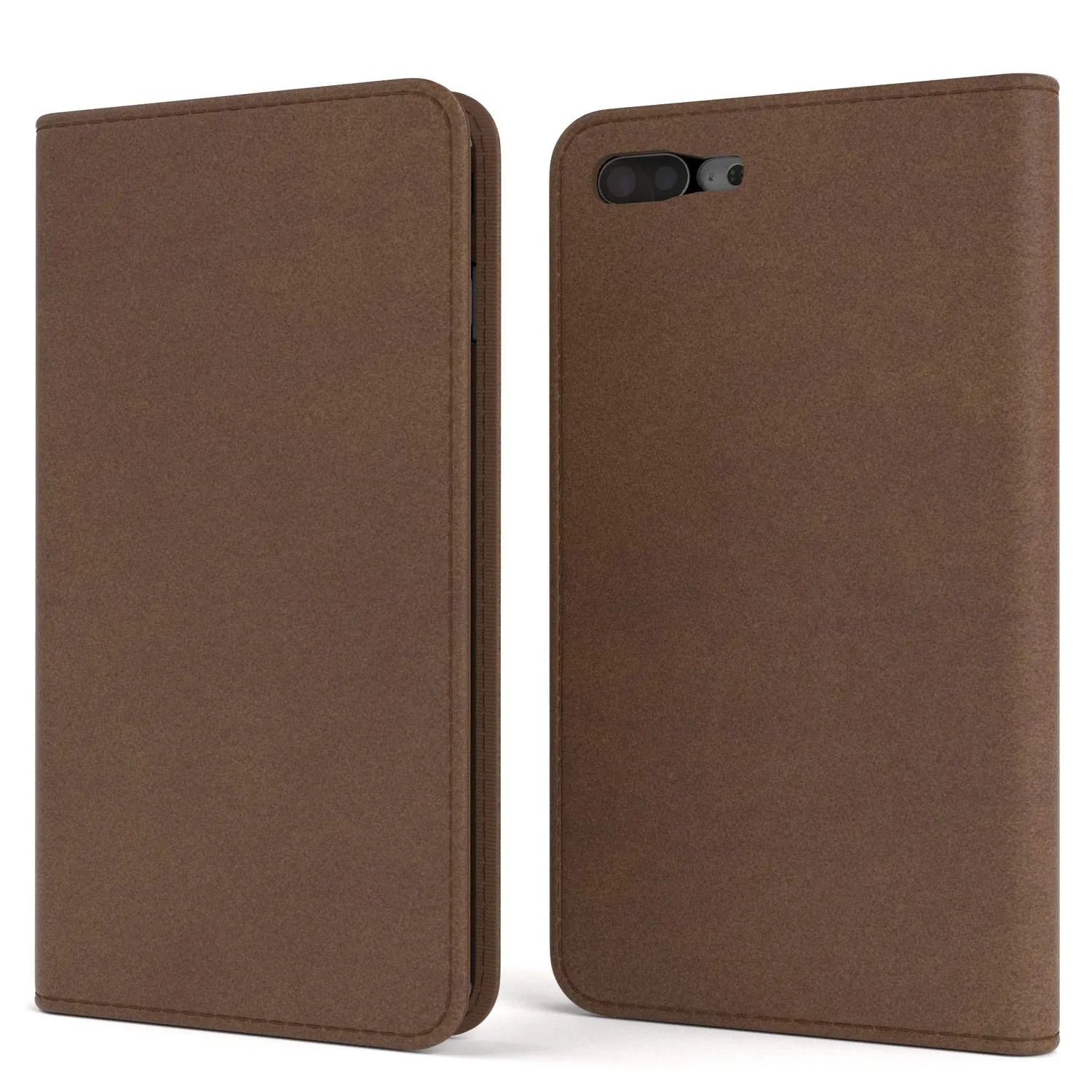 EAZY CASE iPhone 7 Plus 8 Plus Klapphülle Anthrazit Book