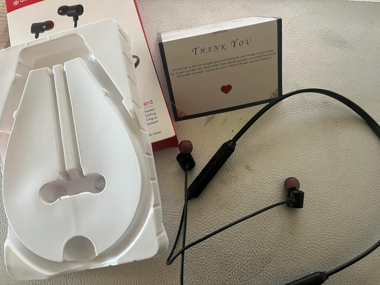 YATWIN Sport Bluetooth Kopfhörer In-Ear Schwarz IPX7