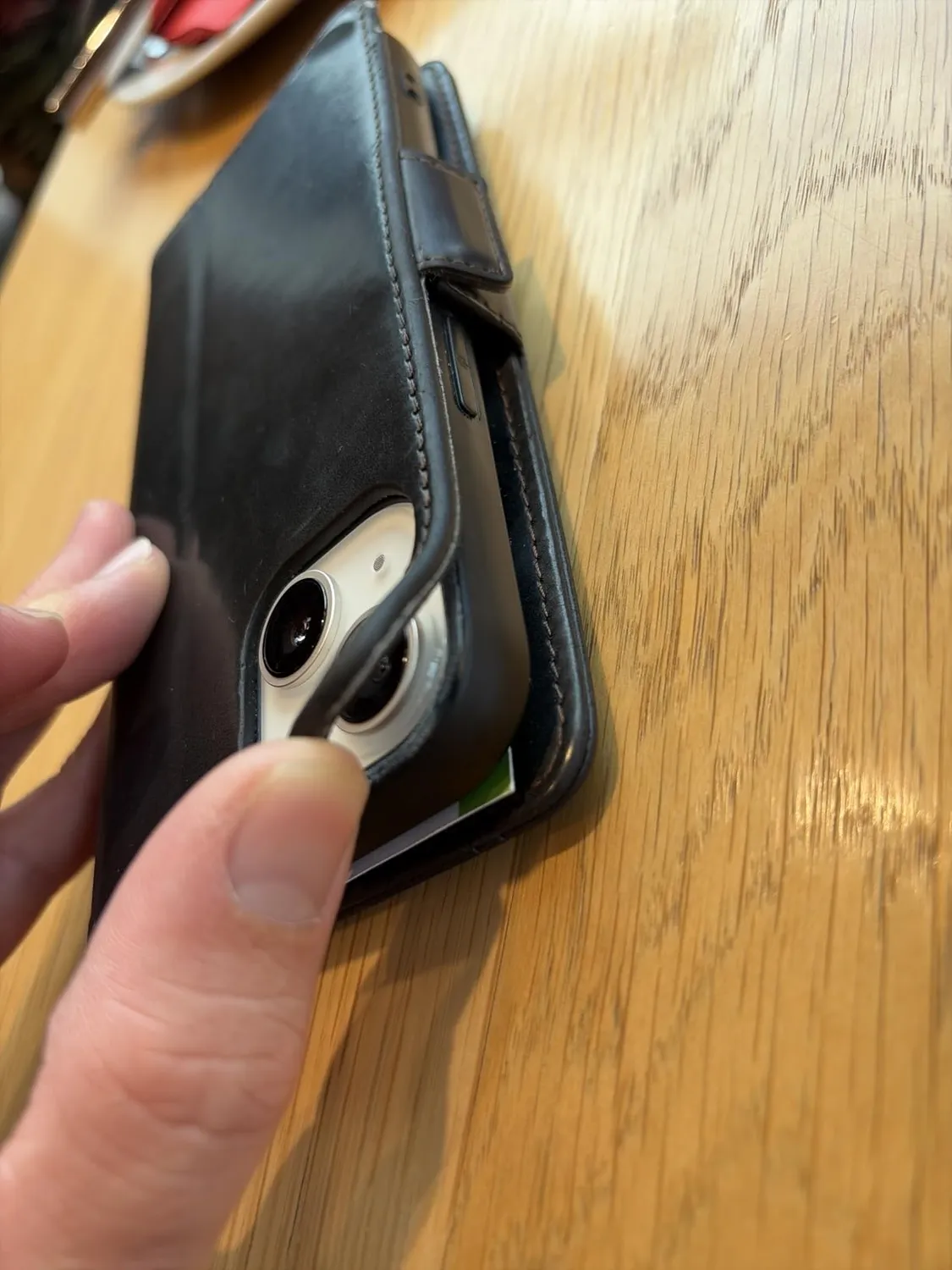 YATWIN iPhone X XS Handyhülle Königsblau Leder mit RFID-Schutz