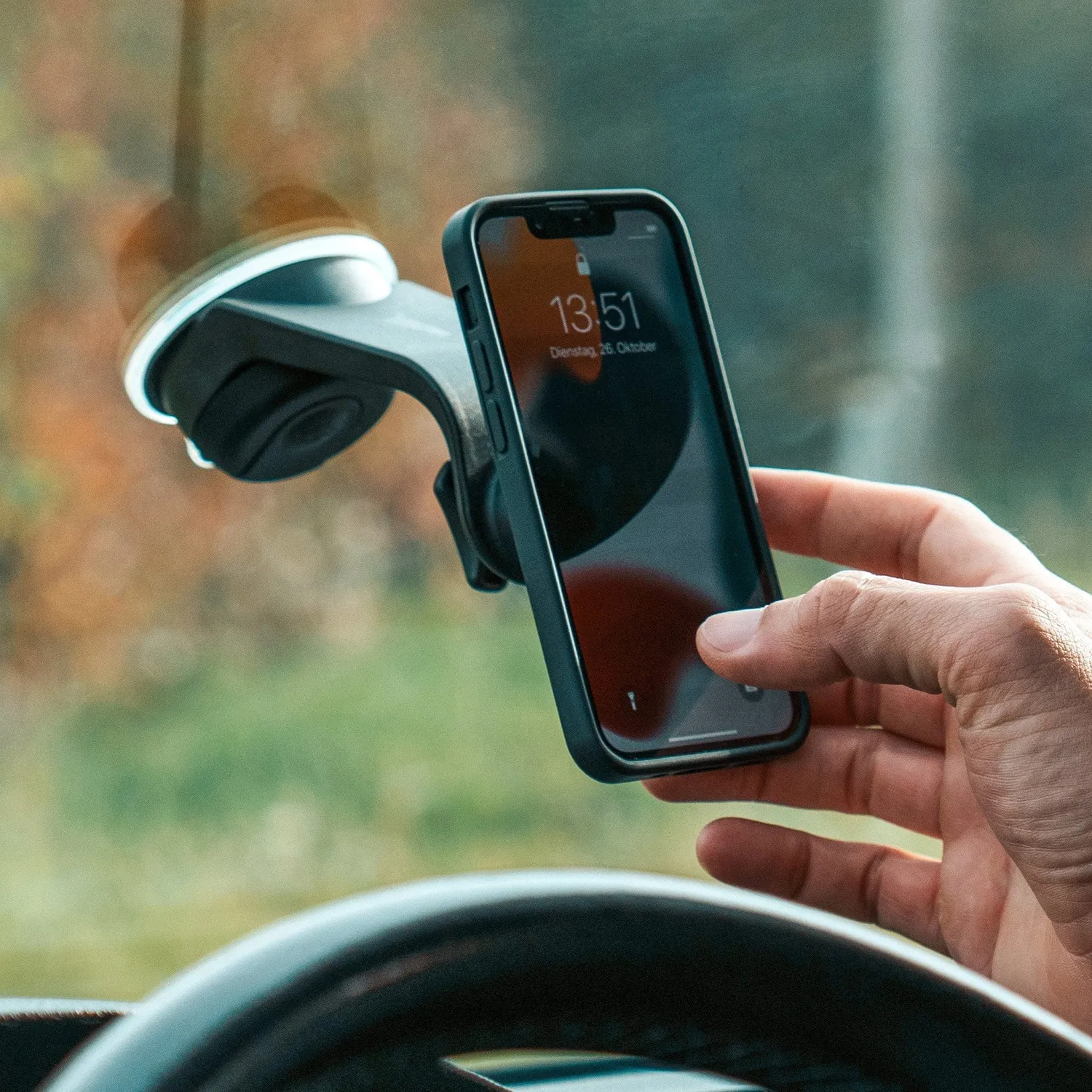 SP Connect Suction Mount Saugnapfhalterung Auto schwarz