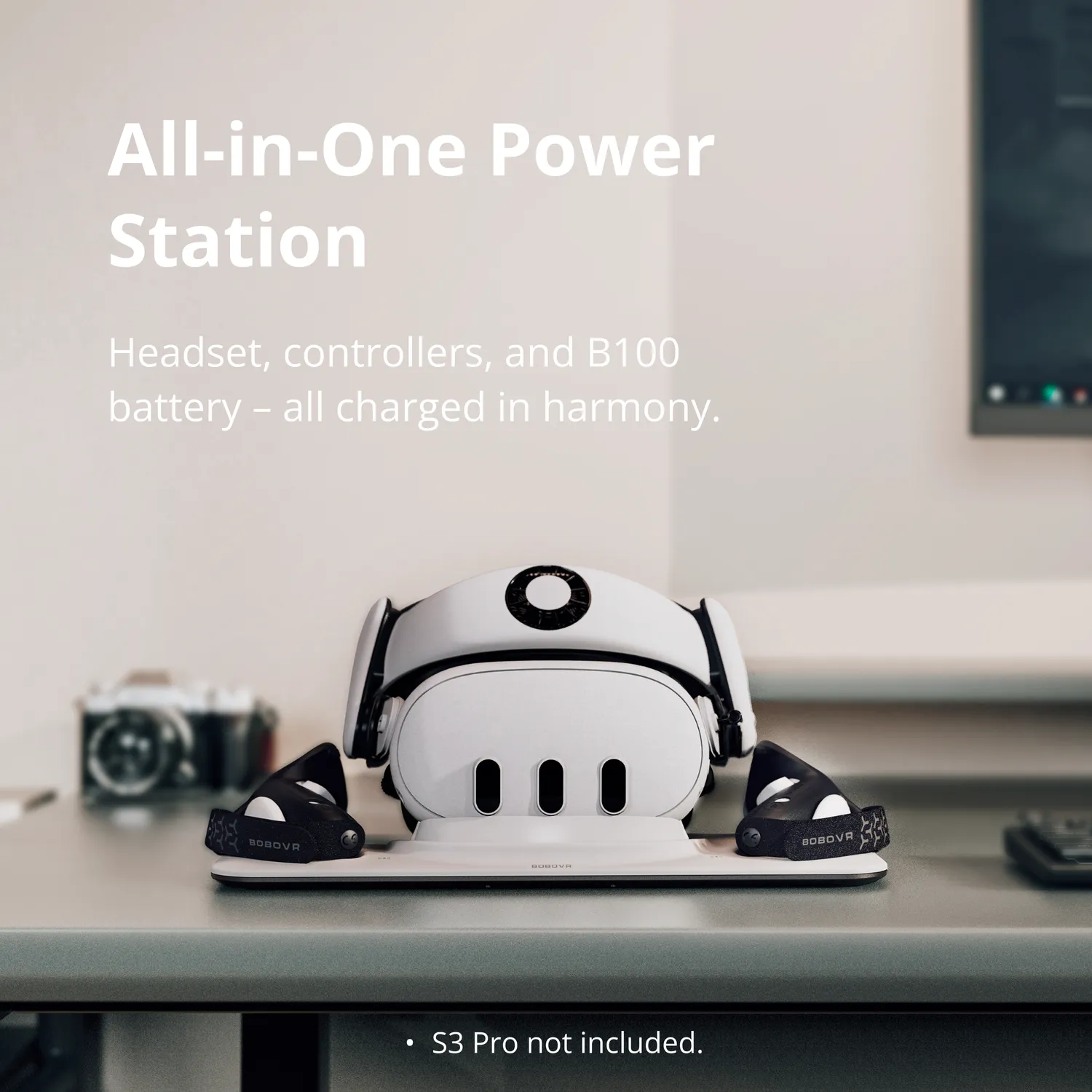 BOBOVR D3 Ladestation für Quest 3 ohne Netzteil 3-in-1
