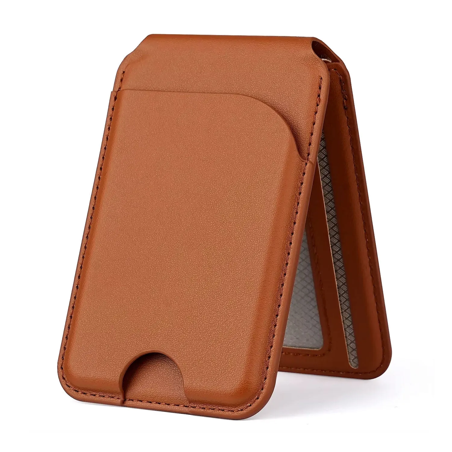arktis MagSafe Wallet Kartenhalter 6 Karten Leder