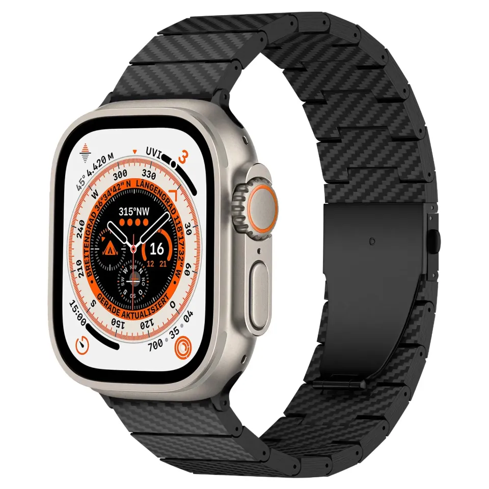 arktisband Karbon Apple Watch Ultra Armband Carbon schwarz