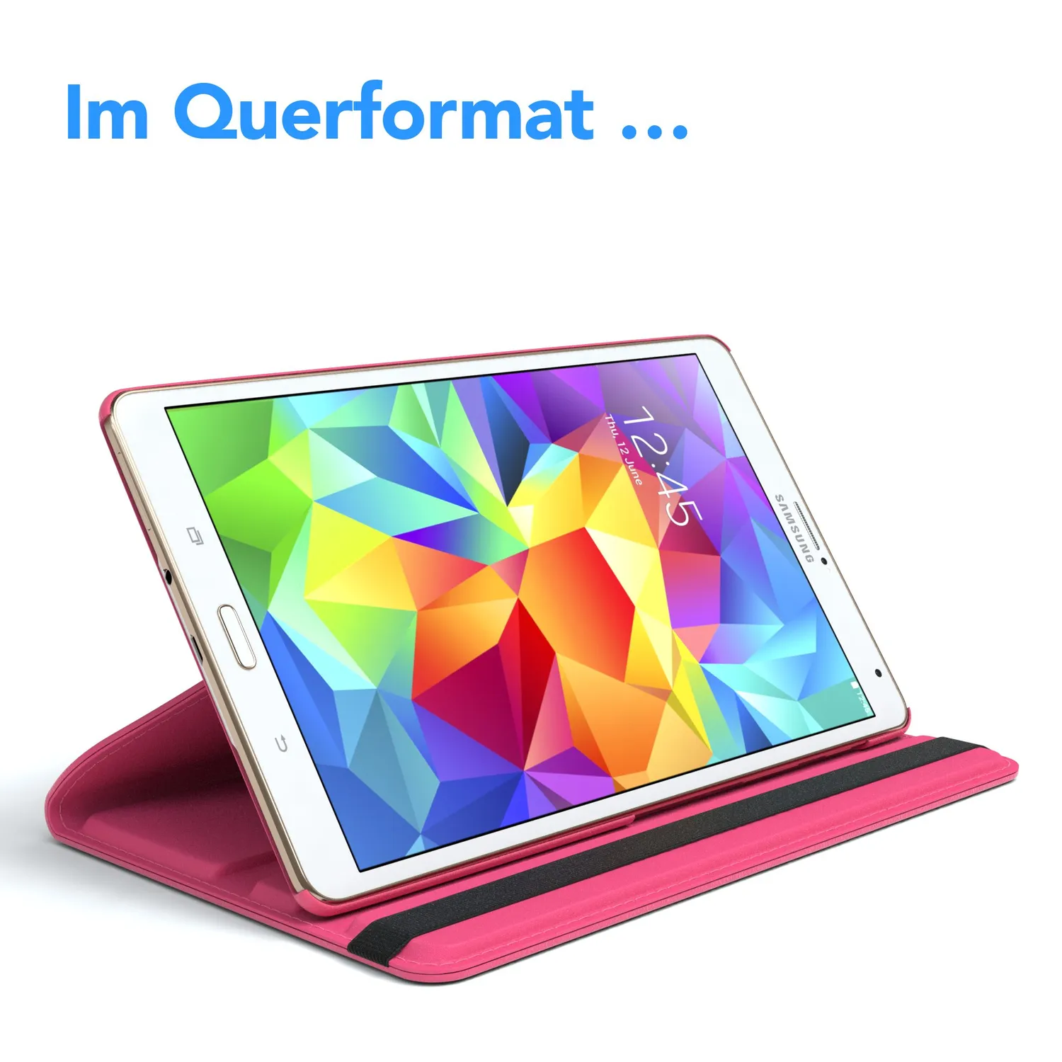 EAZY CASE Galaxy Tab S 8.4 Rotationcase Tablethülle Pink