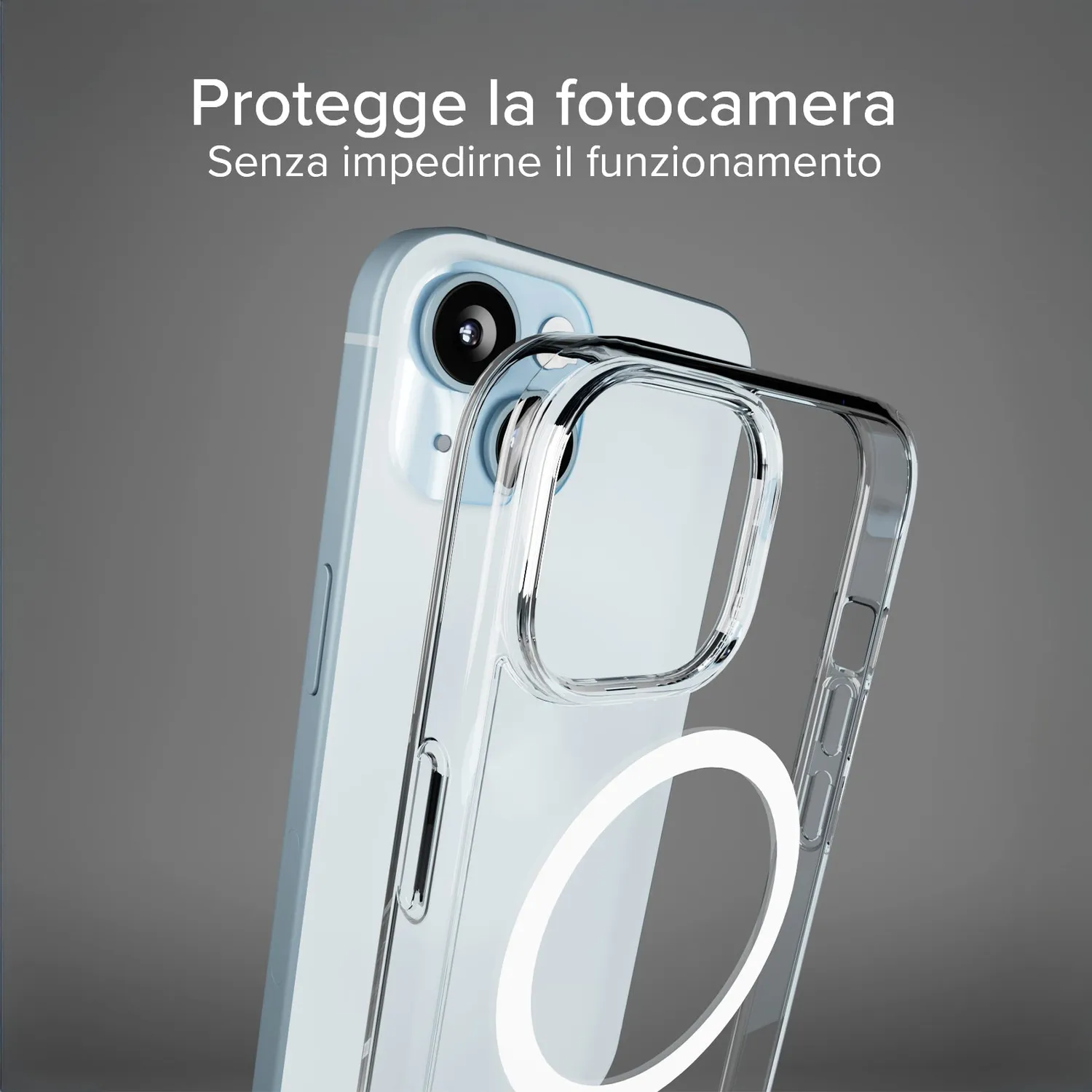 SBS D3O Hülle iPhone 15 transparent MagSafe