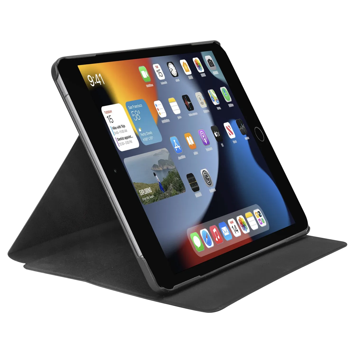 SBS Book Pro Hülle iPad 10.2 2021/2020/2019 schwarz Ständer
