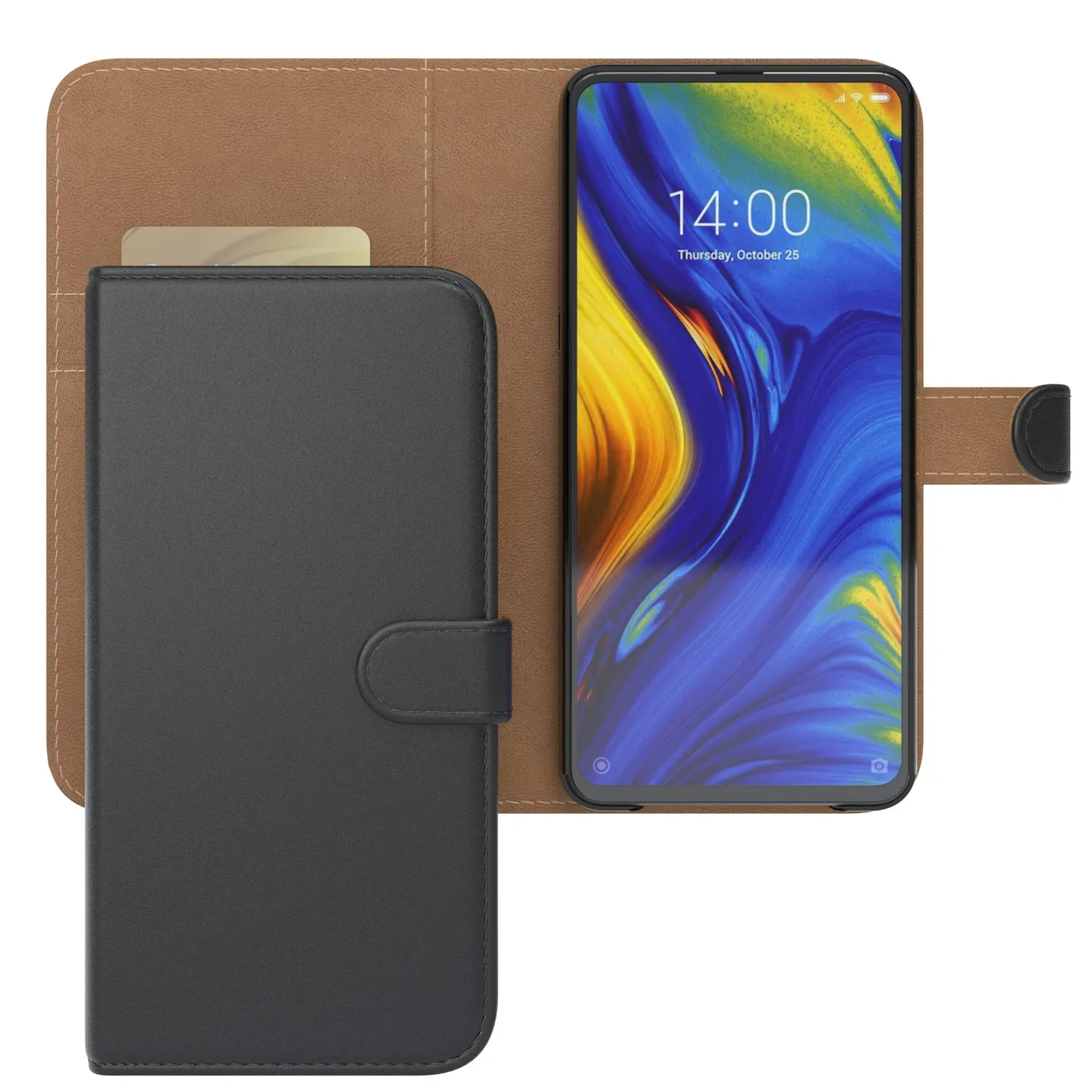 EAZY CASE Xiaomi Mi Mix 3 Klapphülle Book Schwarz Magnet