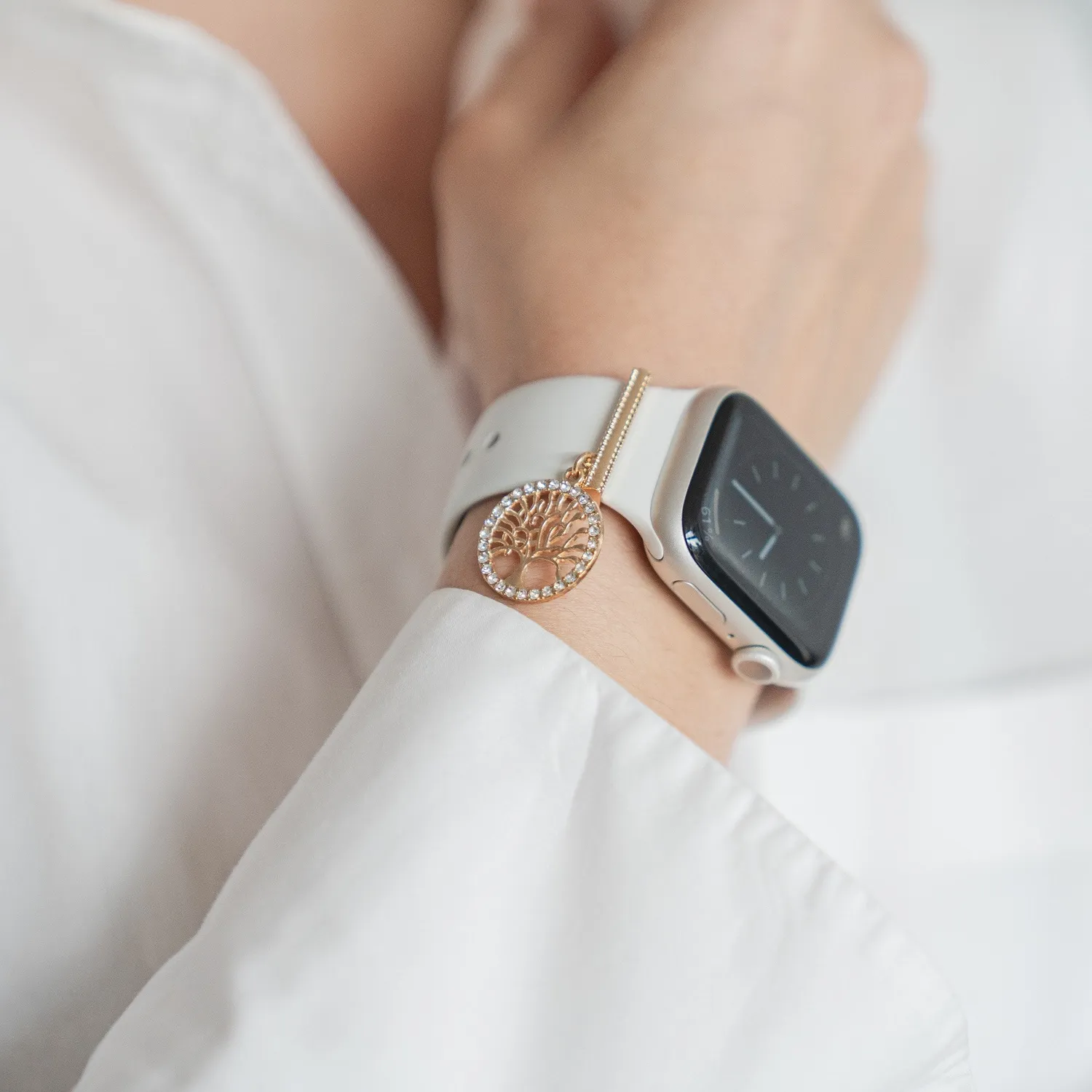 arktisband Tree of Life Charm Gold Apple Watch Anhänger