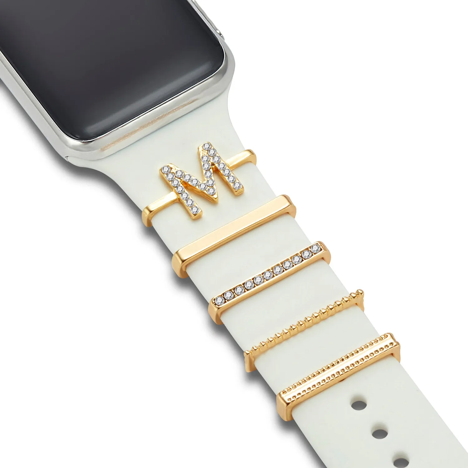 arktisband Buchstabe M Armband-Charm Gold Edelstahl