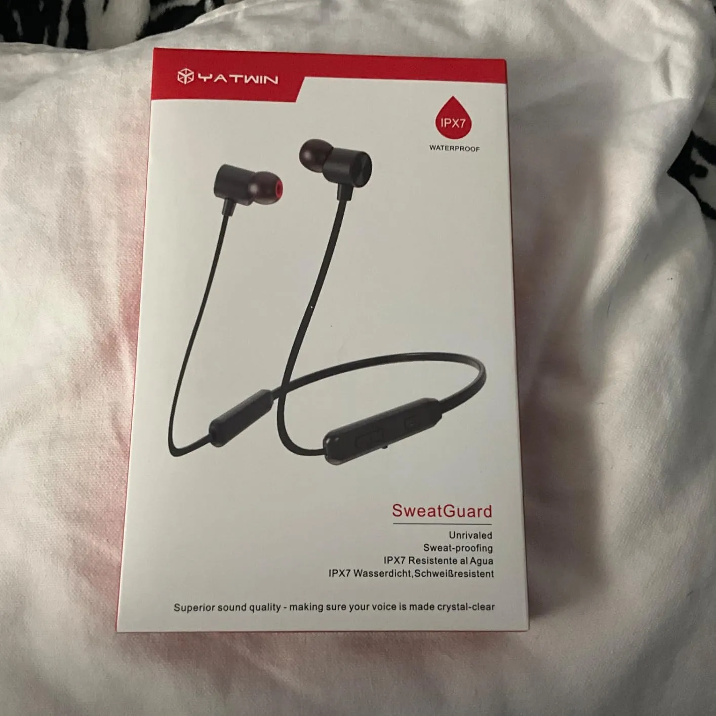 YATWIN Sport Bluetooth Kopfhörer In-Ear Schwarz IPX7
