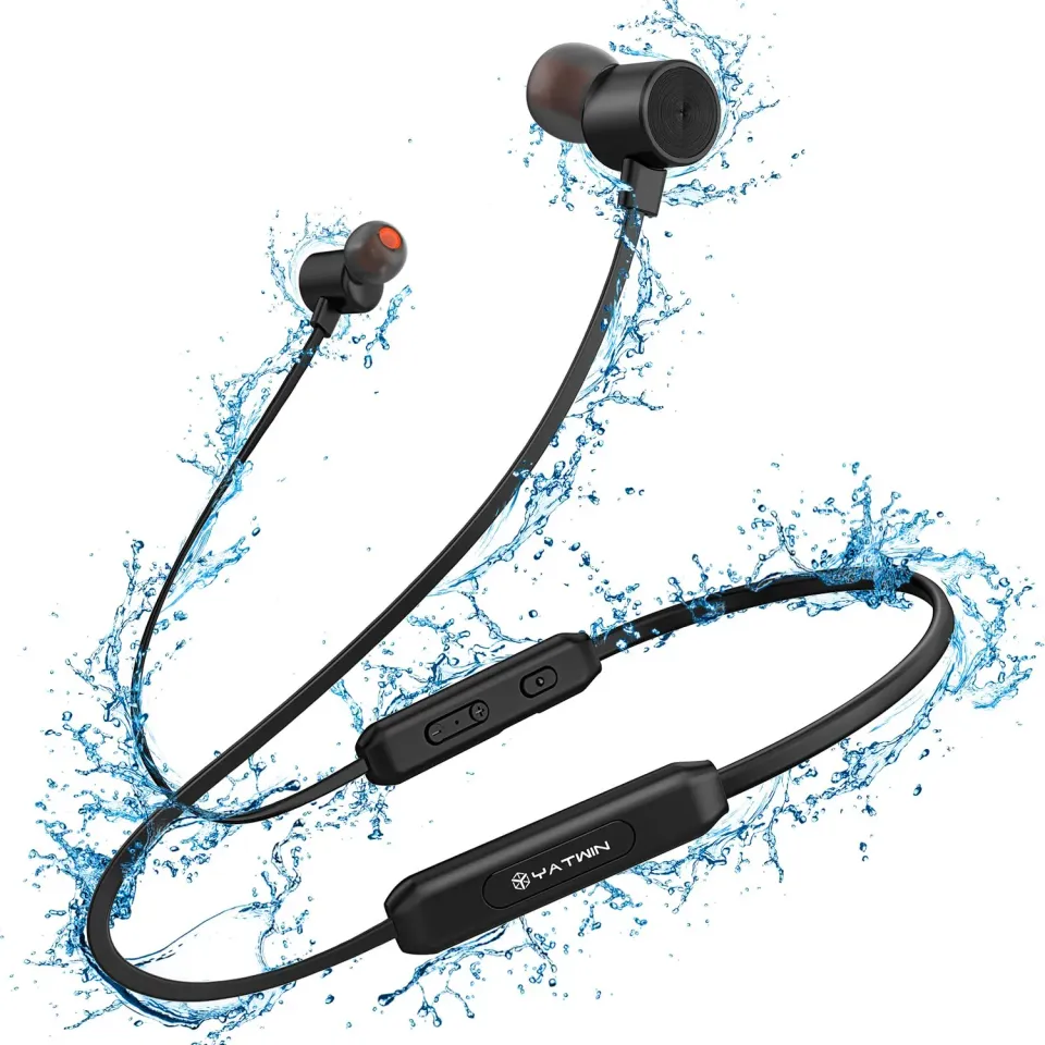 YATWIN Sport Bluetooth Kopfhörer In-Ear Schwarz IPX7