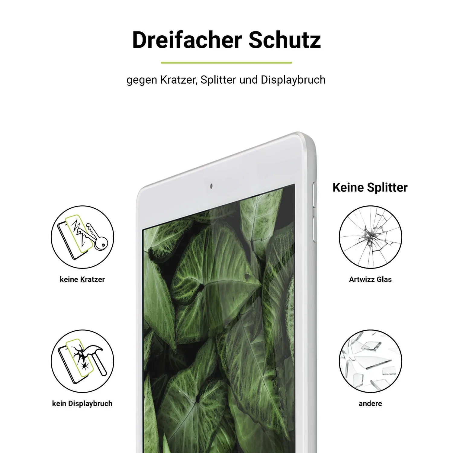Artwizz SecondDisplay iPad 10,2 Panzerglas 9./8./7. Gen
