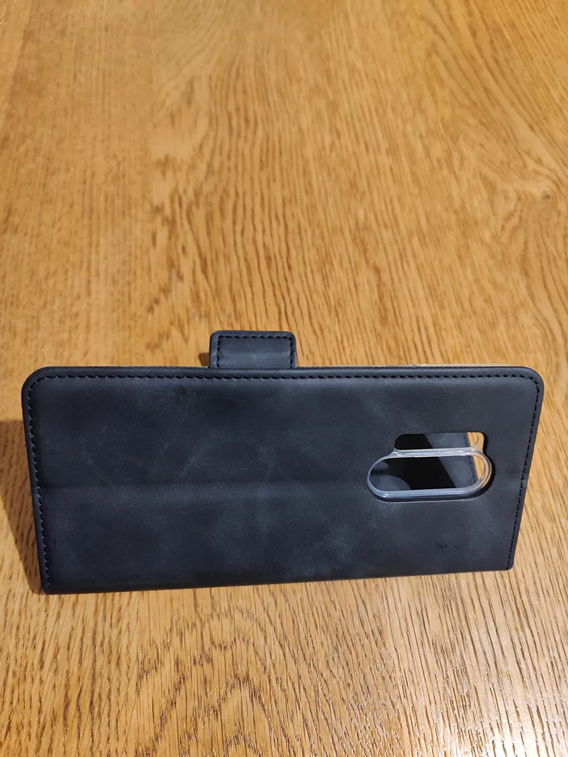 YATWIN OnePlus 8T Klapphülle Leder Weinrot