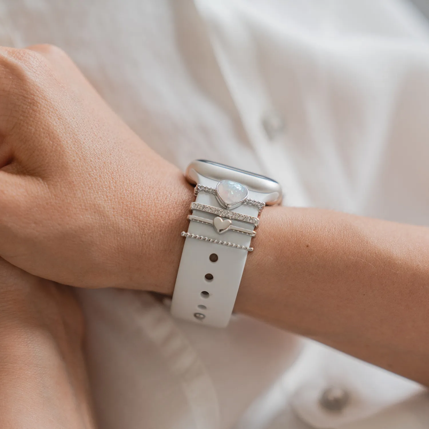 arktisband Loyal Apple Watch Charms Silber Edelstahl