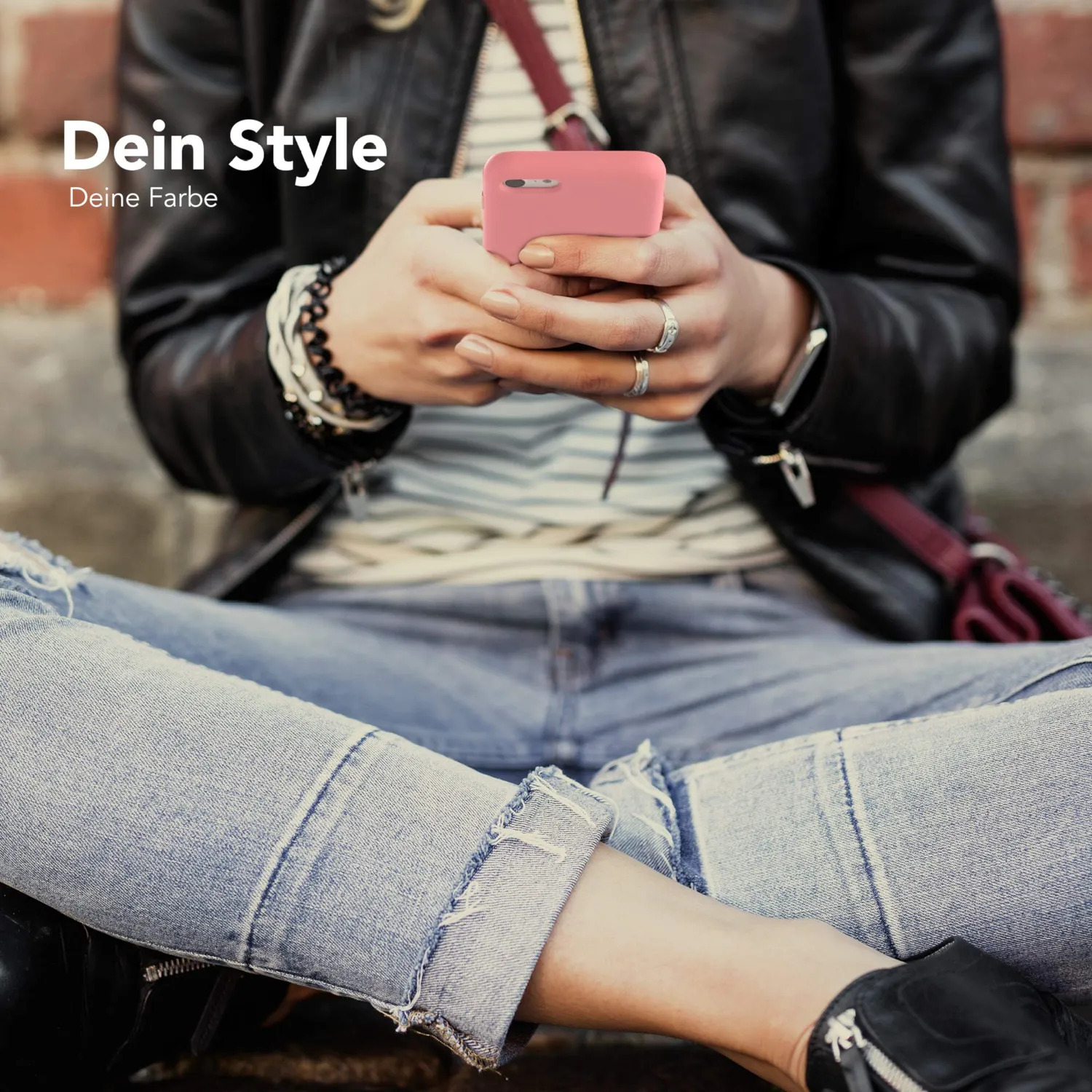 EAZY CASE iPhone SE 2022/2020/8/7 Silikonhülle Rosa dünn