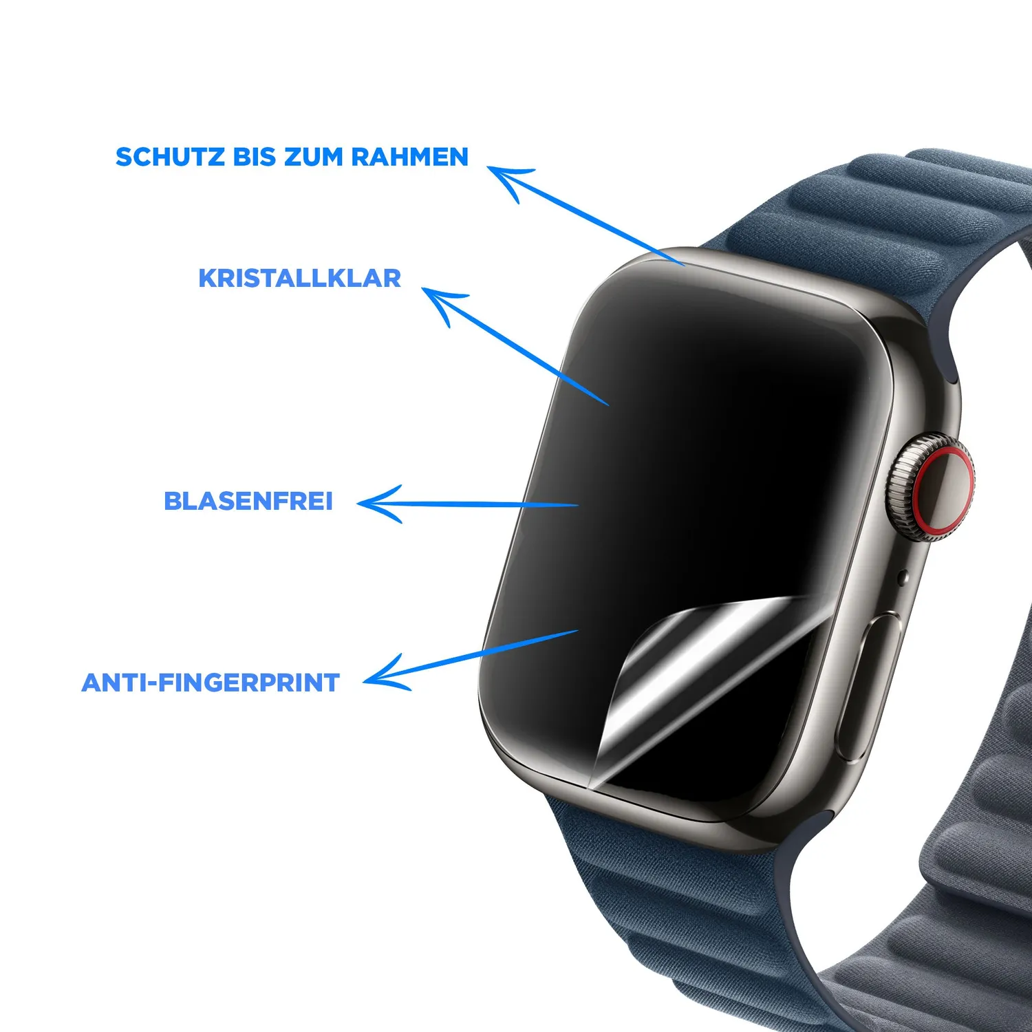 arktis SCND.SKIN Apple Watch Schutzfolie 46mm 2 Stück