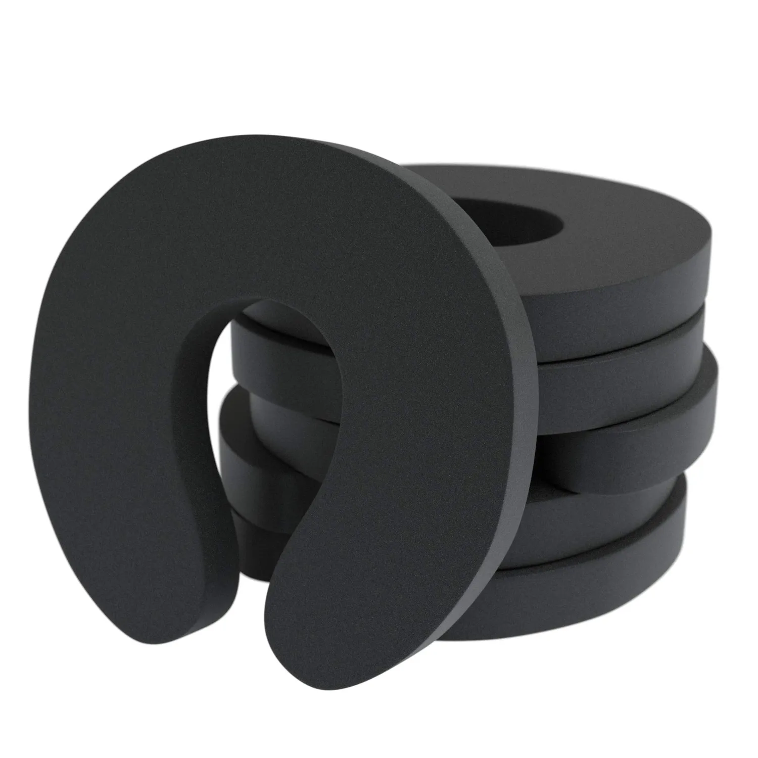 EAZY CASE 6X Fingerklemmschutz Türstopper Weiß 6er Set Schaumstoff