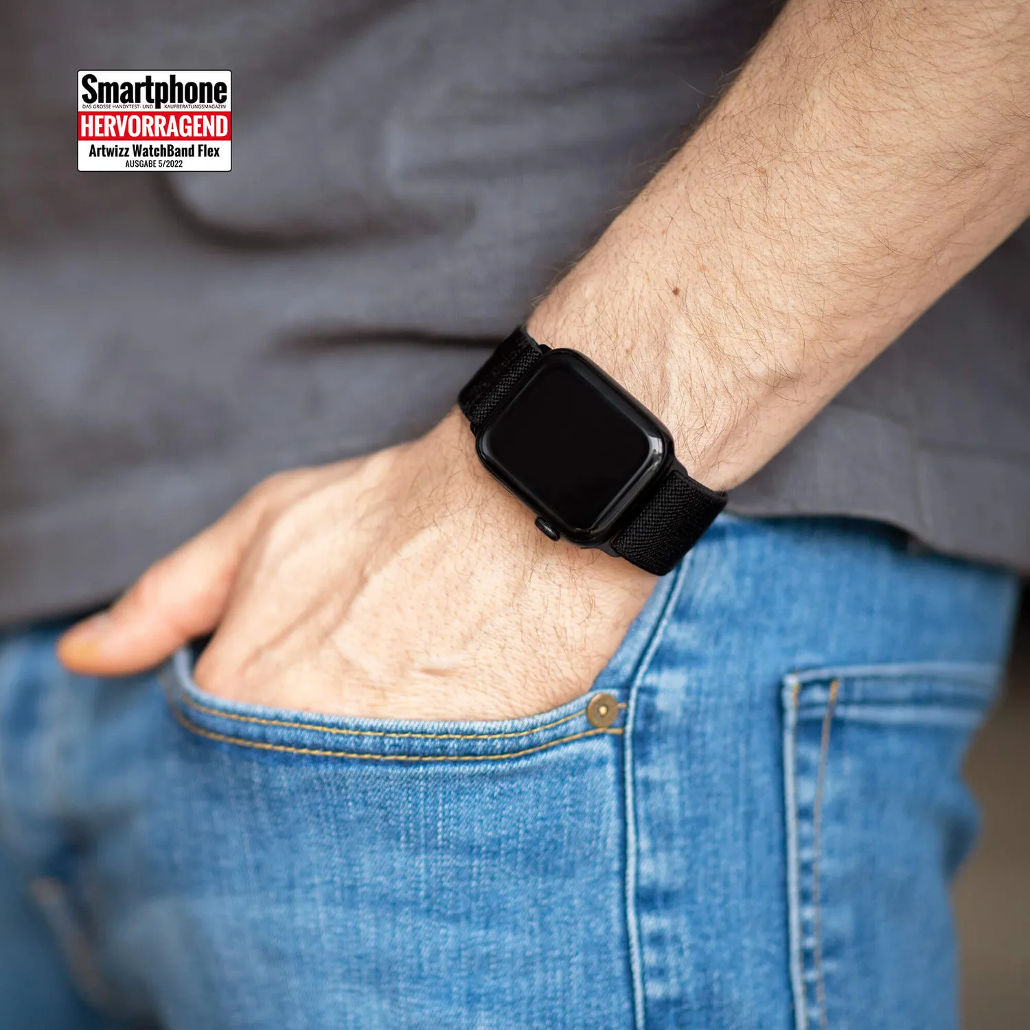 Artwizz WatchBand Flex Apple Watch Armband Textil Solo