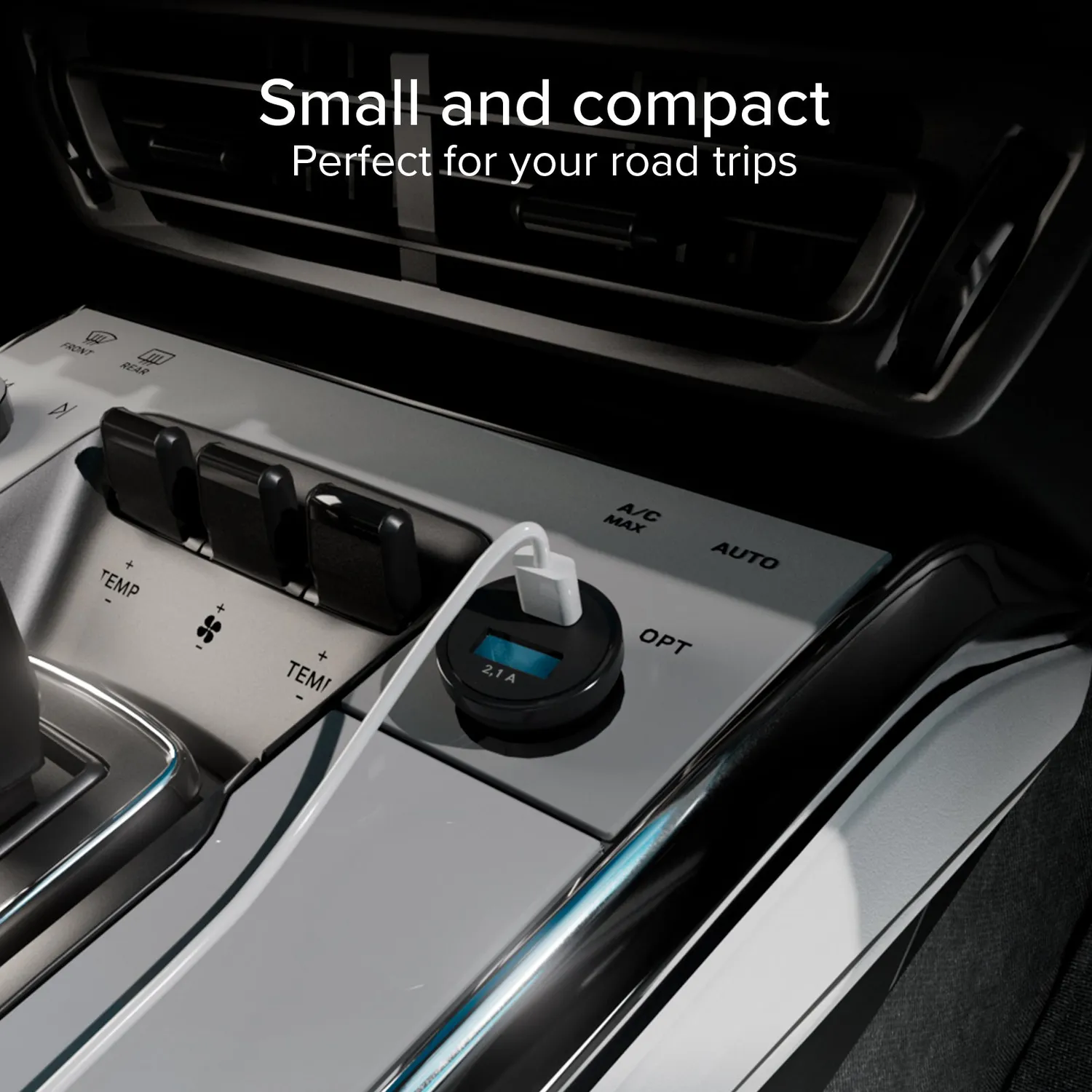 SBS Auto Ladegerät Type-C USB 2.1A Dual 12V