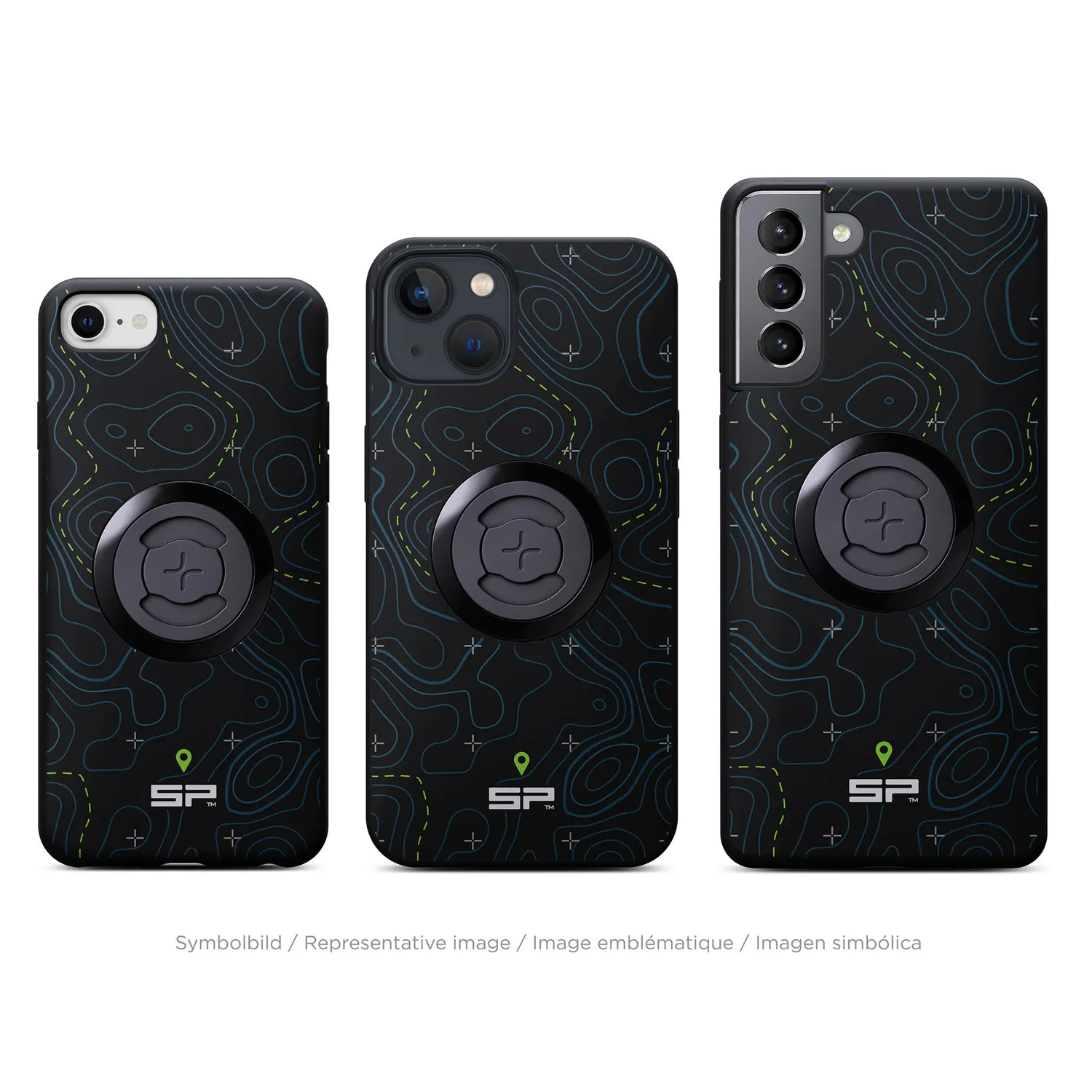SP Connect Edition Topo Lines Lime Handyhülle Modellwahl