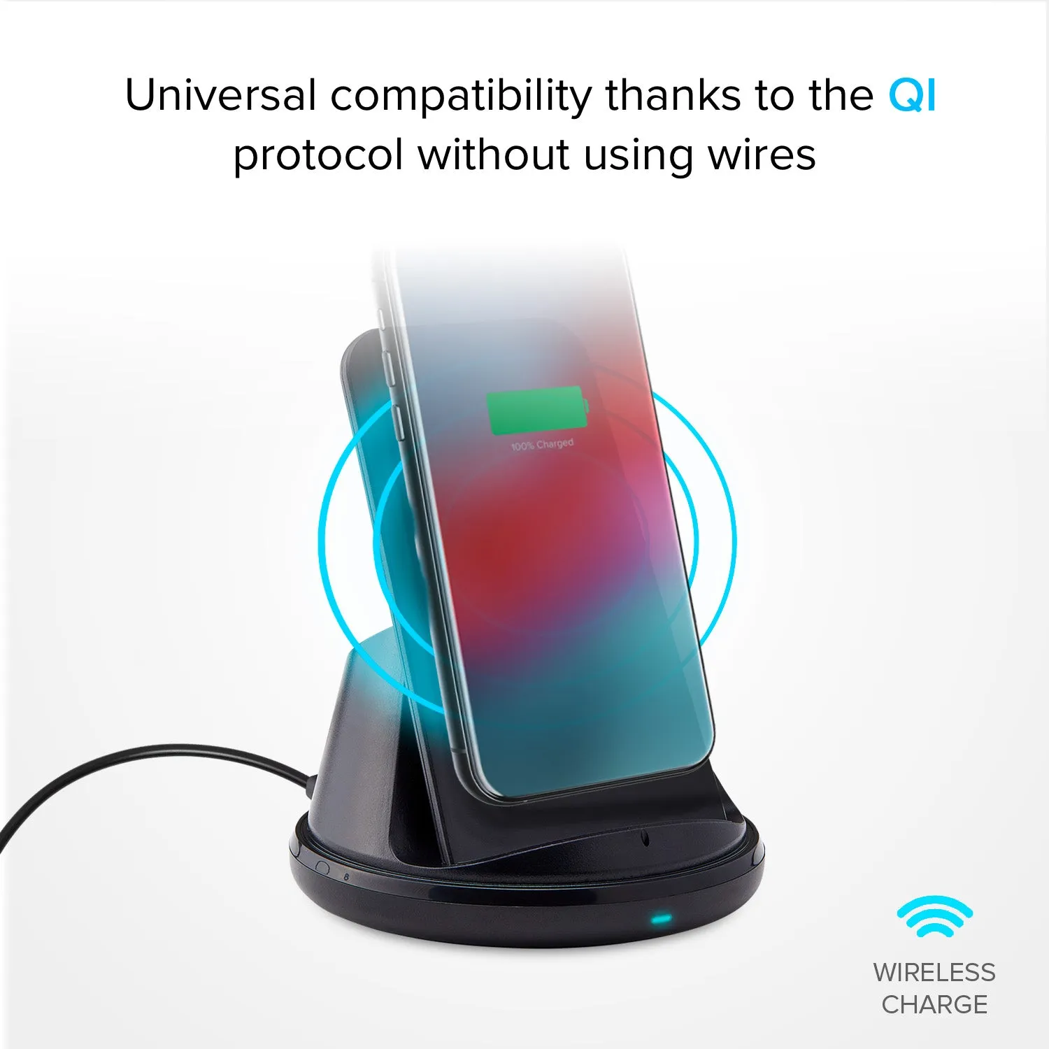 SBS Wireless Charger Lautsprecher Mikrofon Qi 10 Watt