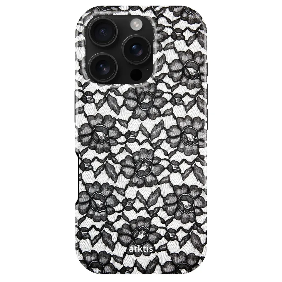 arktis Dark Rose iPhone 16 Pro Hülle MagSafe Print