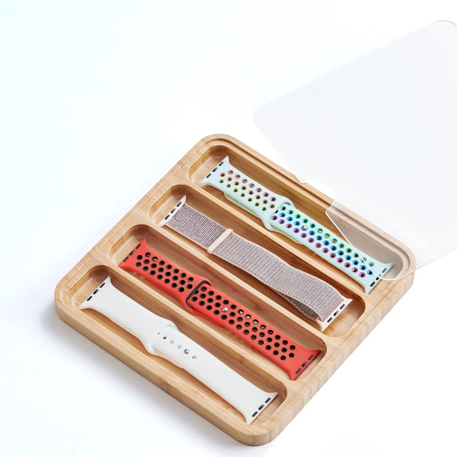arktisband Apple Watch Armband Organizer Holz 4er