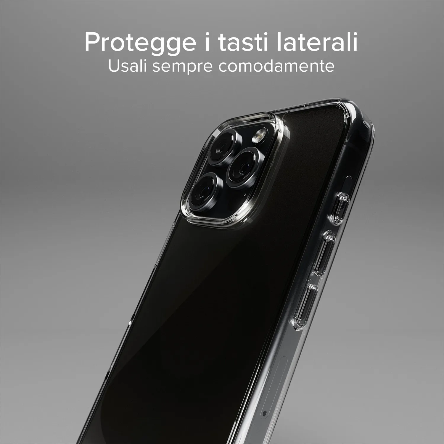 SBS D3O iPhone 16 Pro Hülle transparent stoßfest