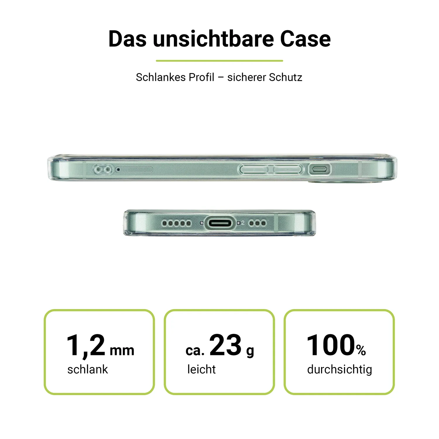 Artwizz NoCase iPhone 15 Hülle transparent