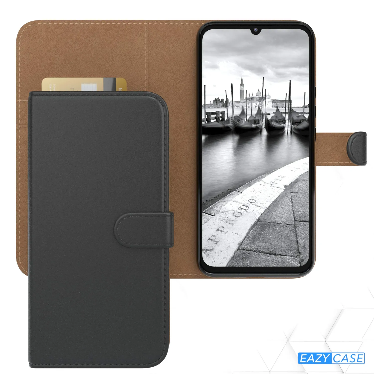 EAZY CASE Mi 10 Lite Klapphülle Schwarz 5G