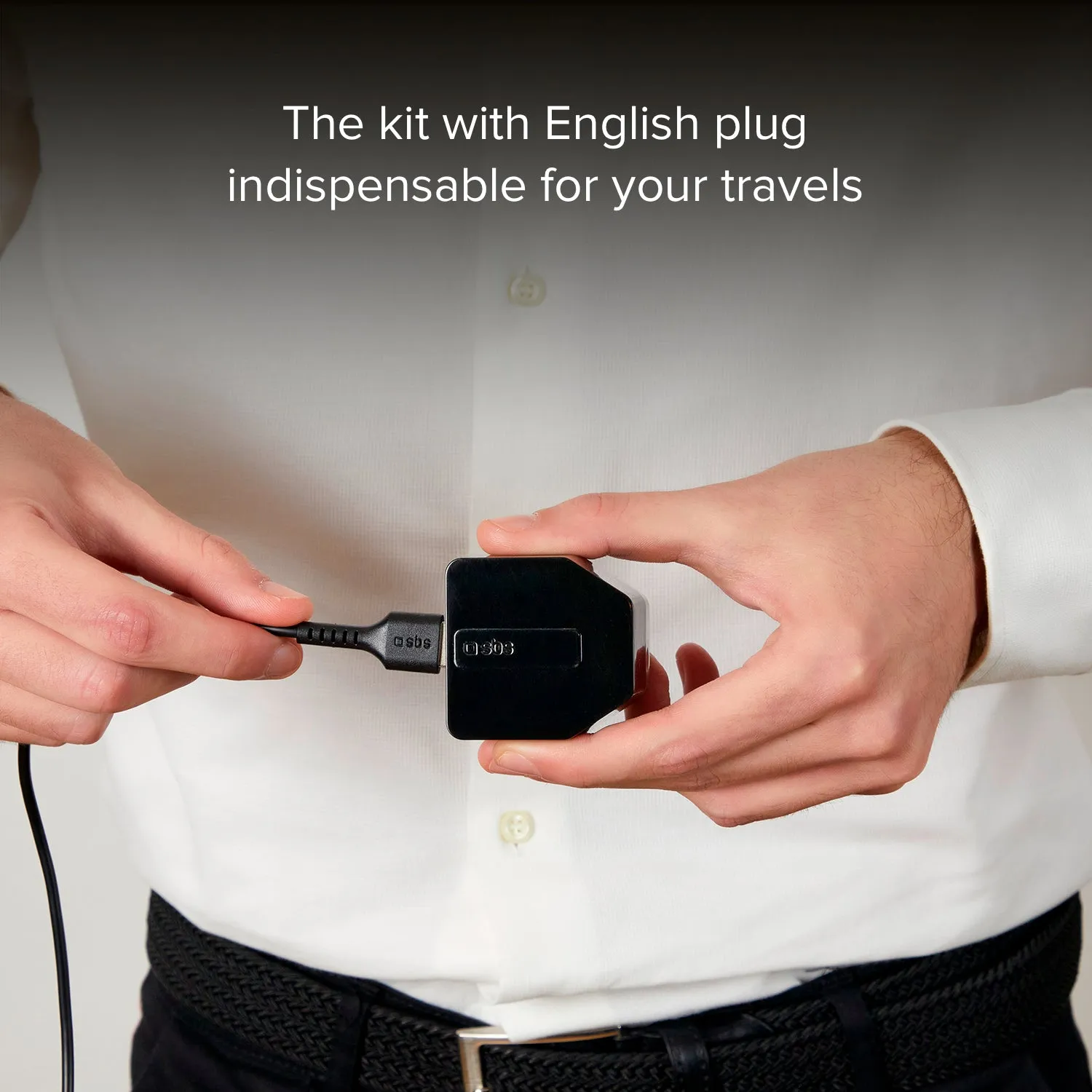 SBS UK Ladegerät 5W USB + Micro-USB Kabel 1m Set