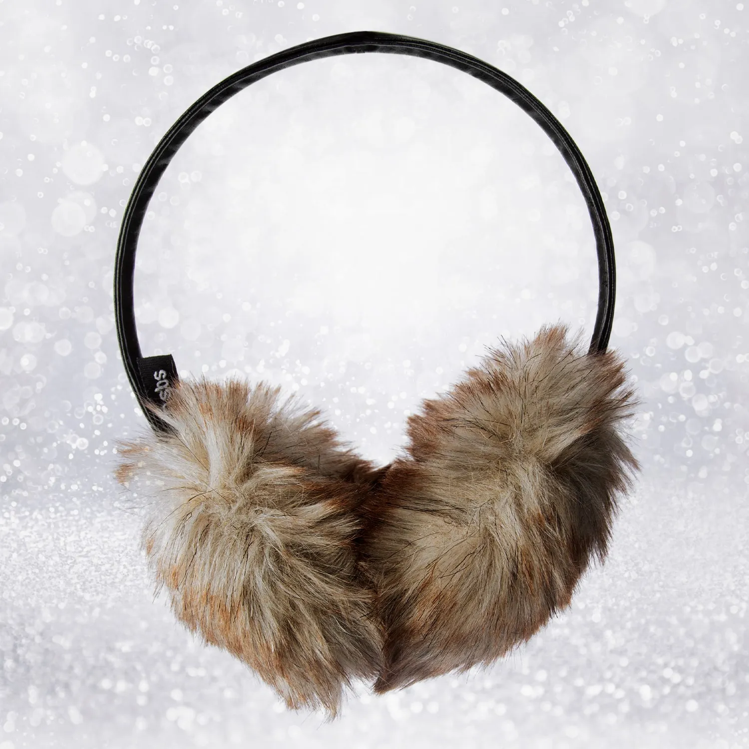 SBS Fur Winter-Kopfhörer Fell 3,5mm mit Mikrofon
