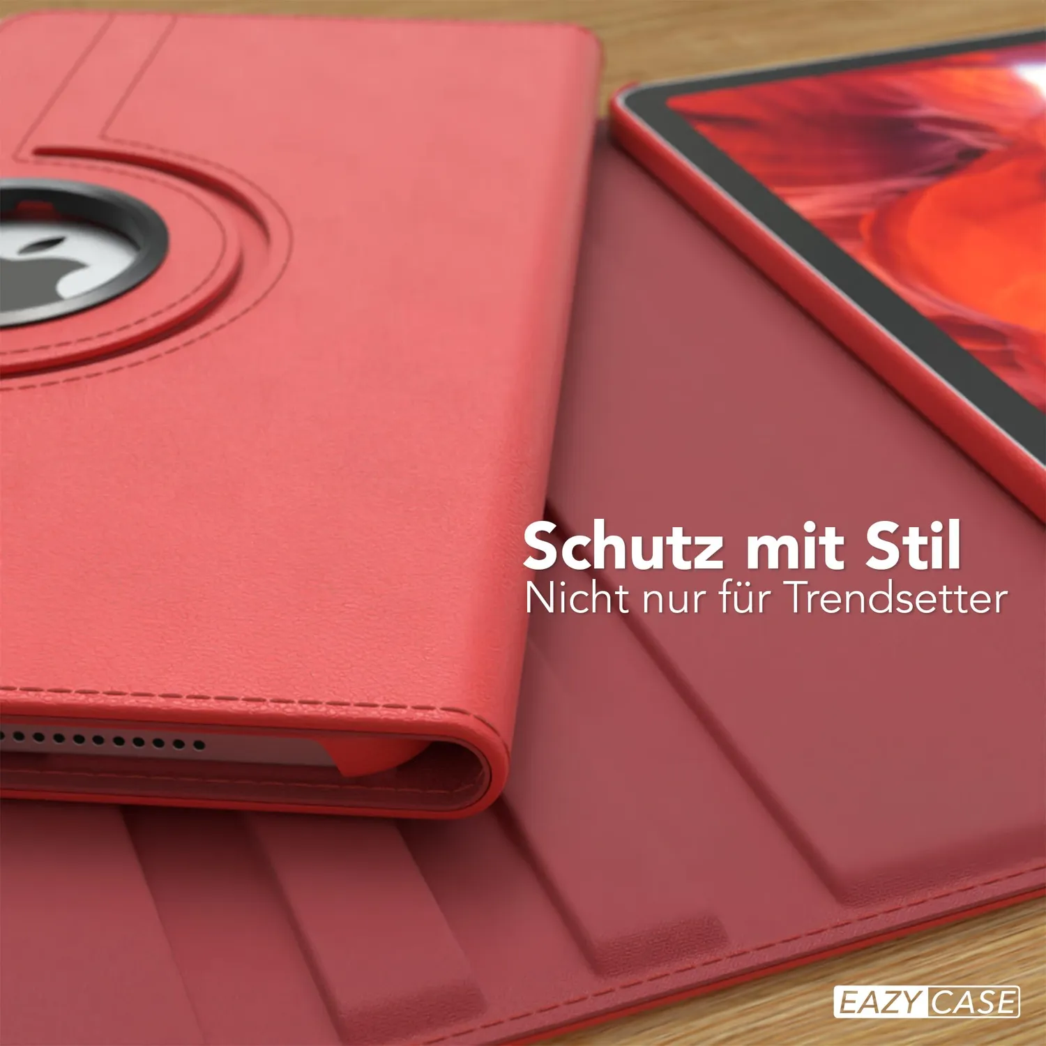 EAZY CASE iPad Air 6 10,9 Zoll Tablethülle 360° Rot drehbar