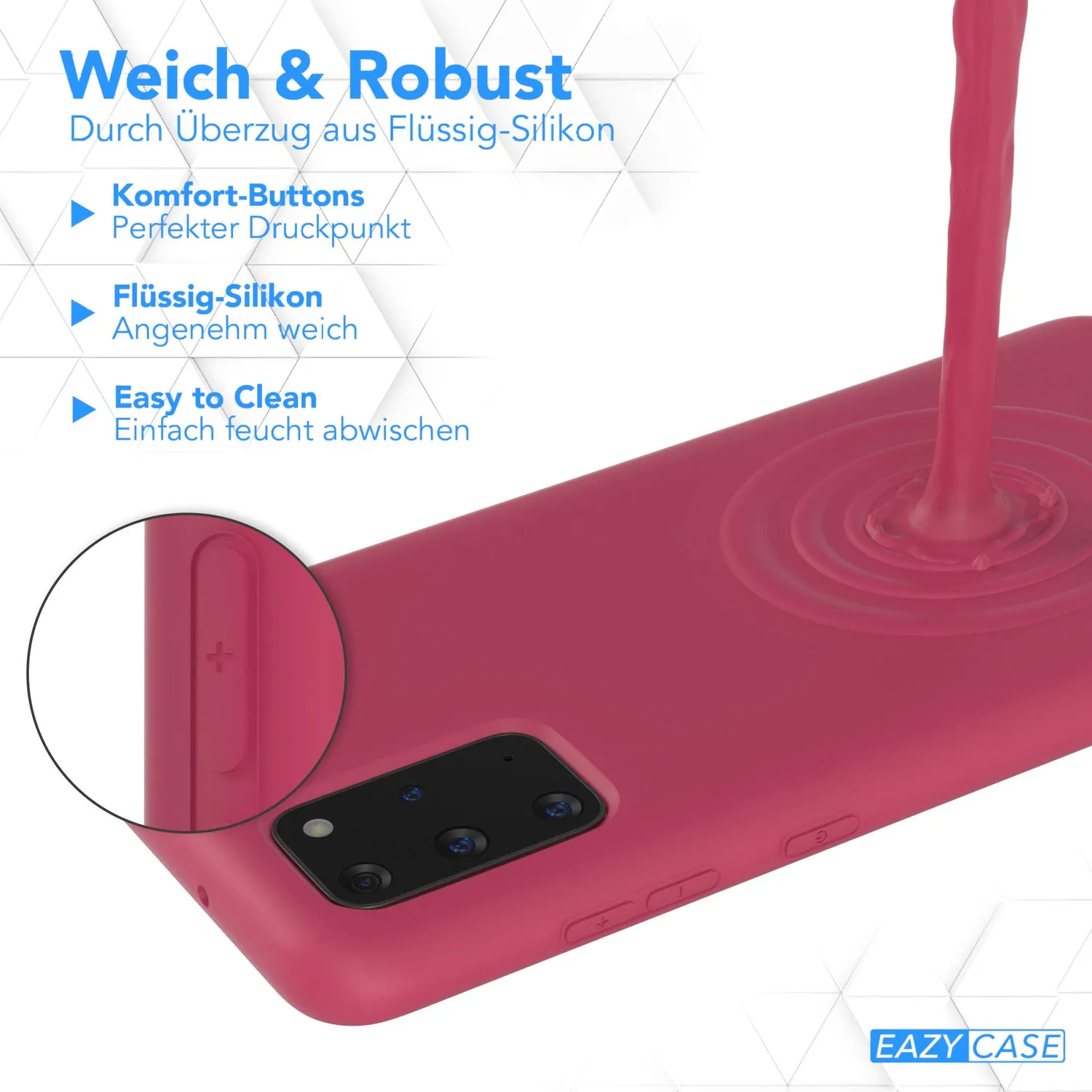 EAZY CASE Galaxy S20 Plus Silikonhülle Beere dünn