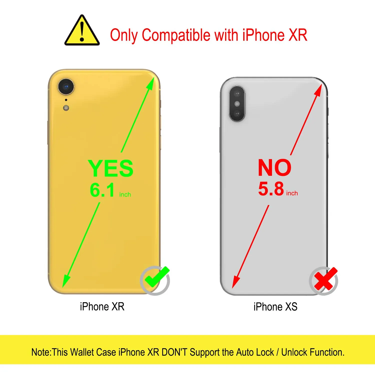 YATWIN iPhone XR Klapphülle Leder Weinrot mit Glas