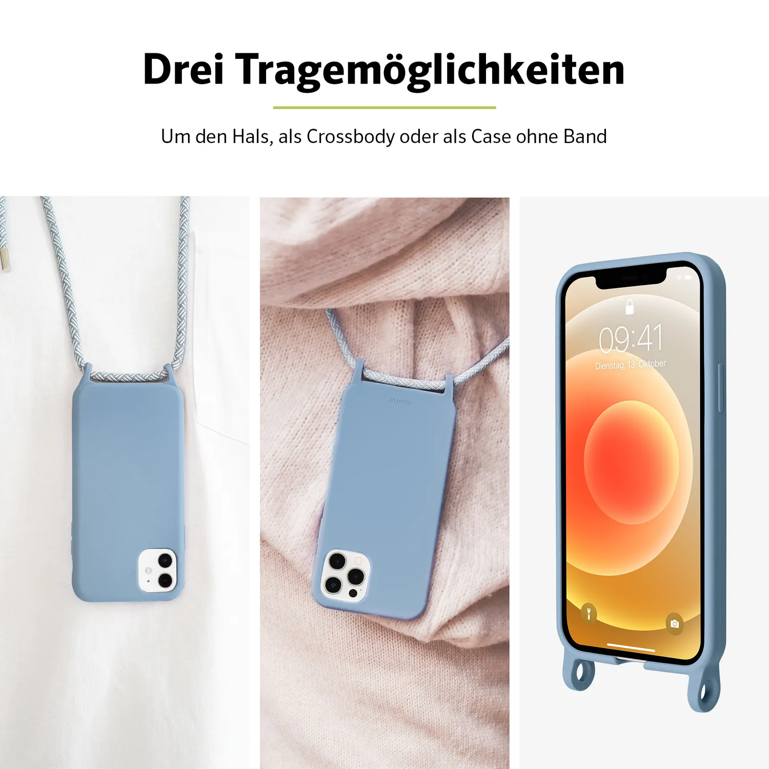 Artwizz HangOn Case iPhone 13 Pro Max Hülle Silikon mit Kette