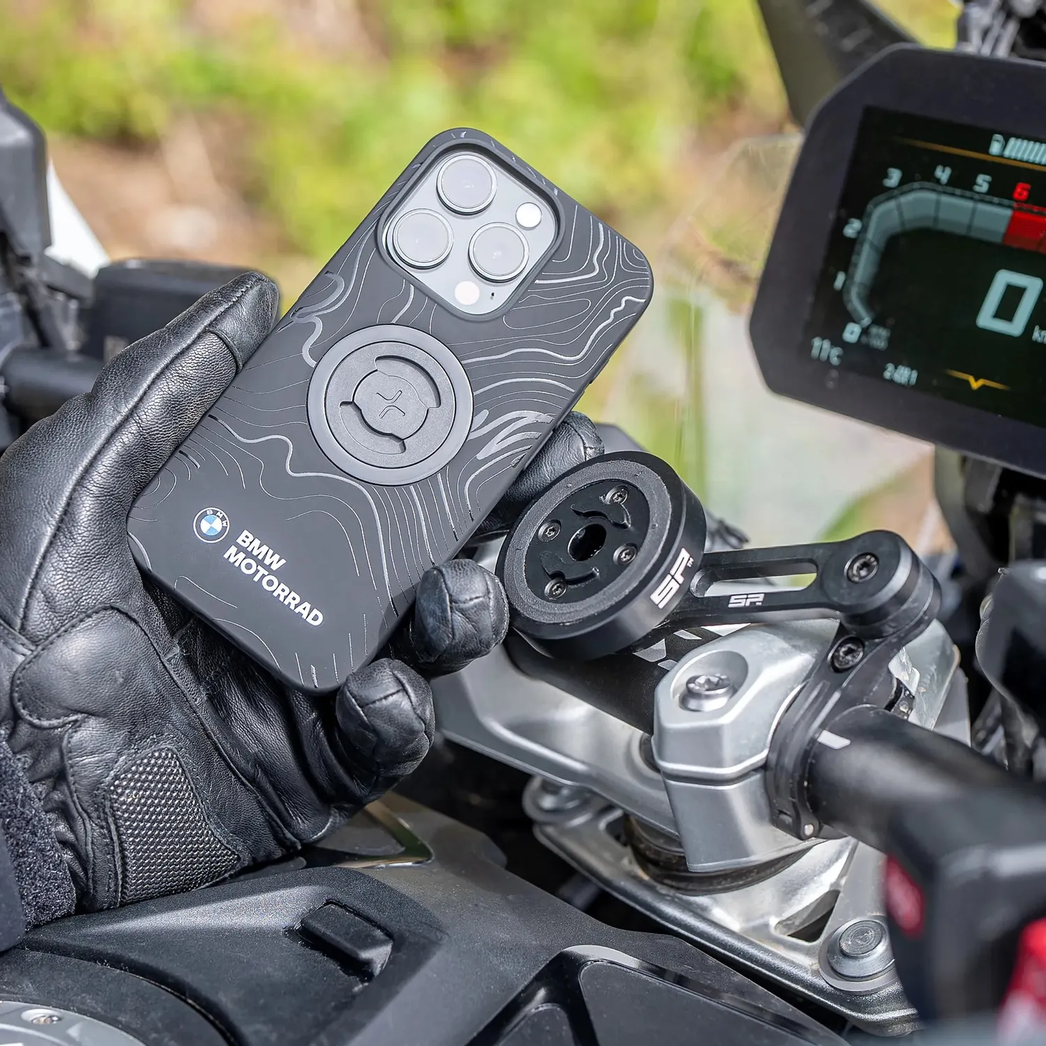 SP Connect BMW Motorrad Terrain Handyhülle schwarz